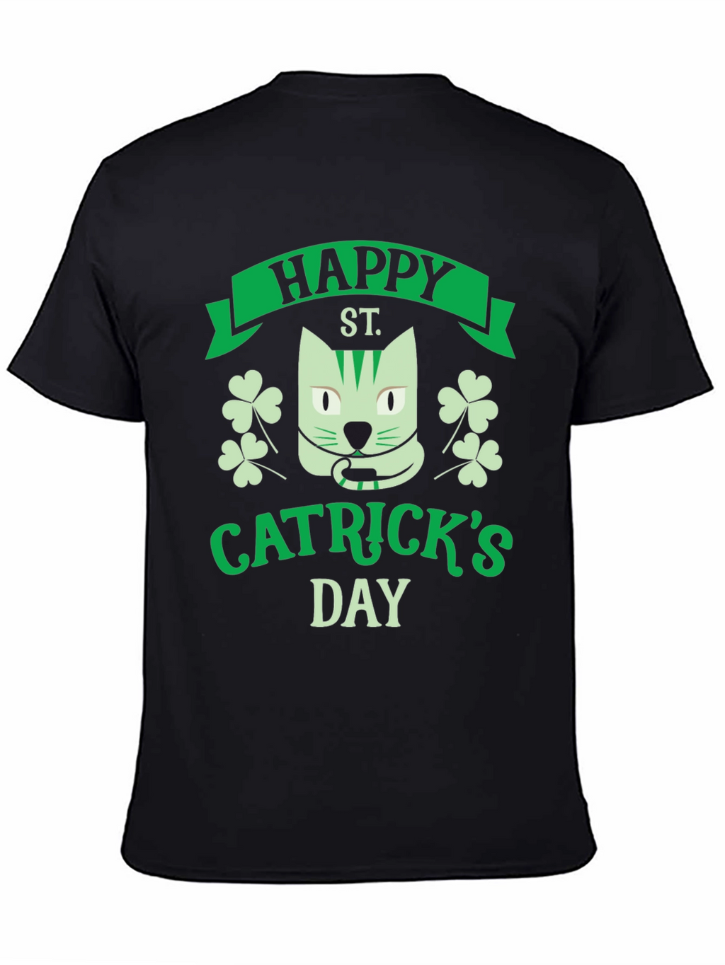 Happy Catricks Day Black T-Shirt