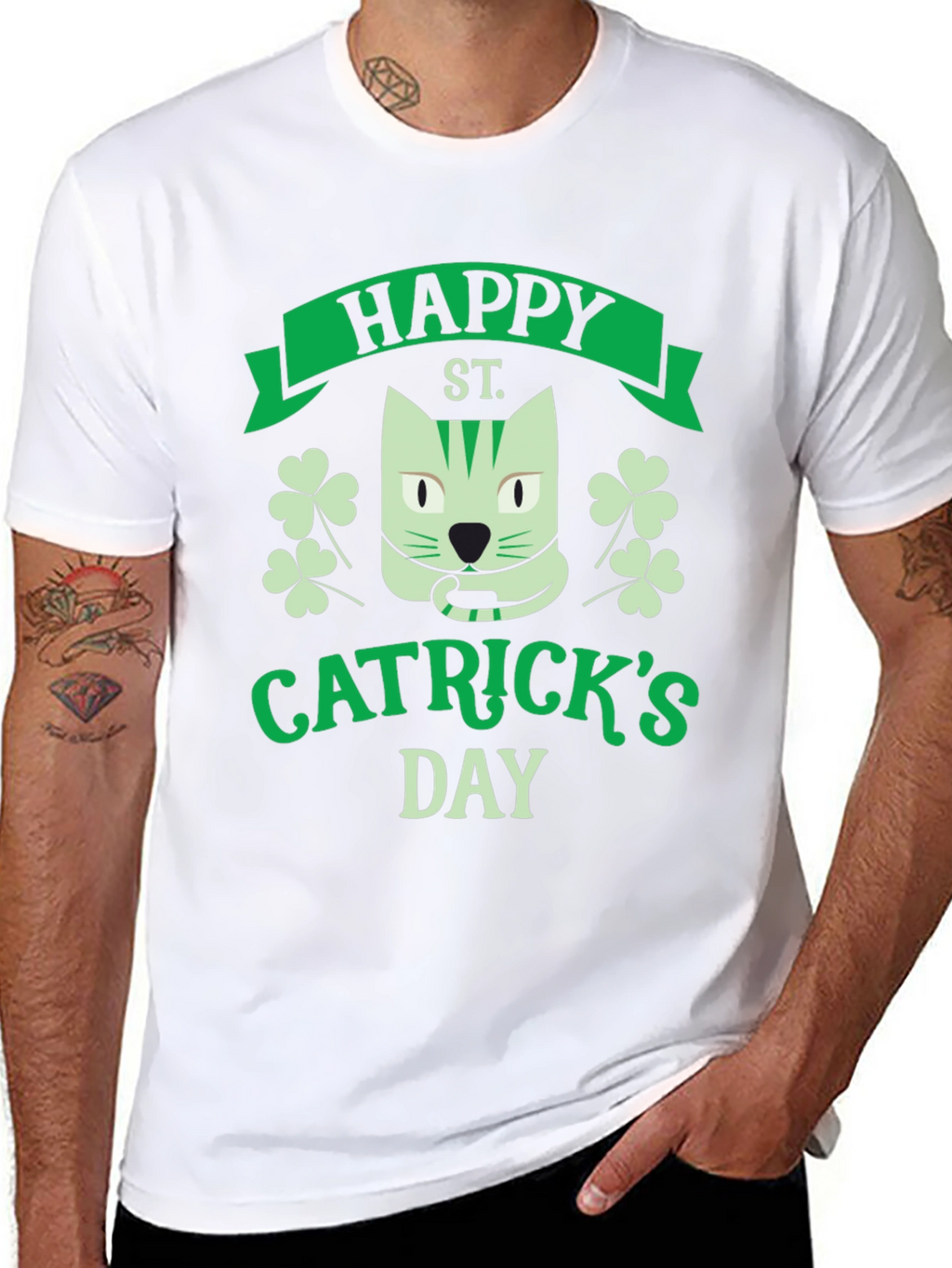 Happy Catricks Day Black T-Shirt