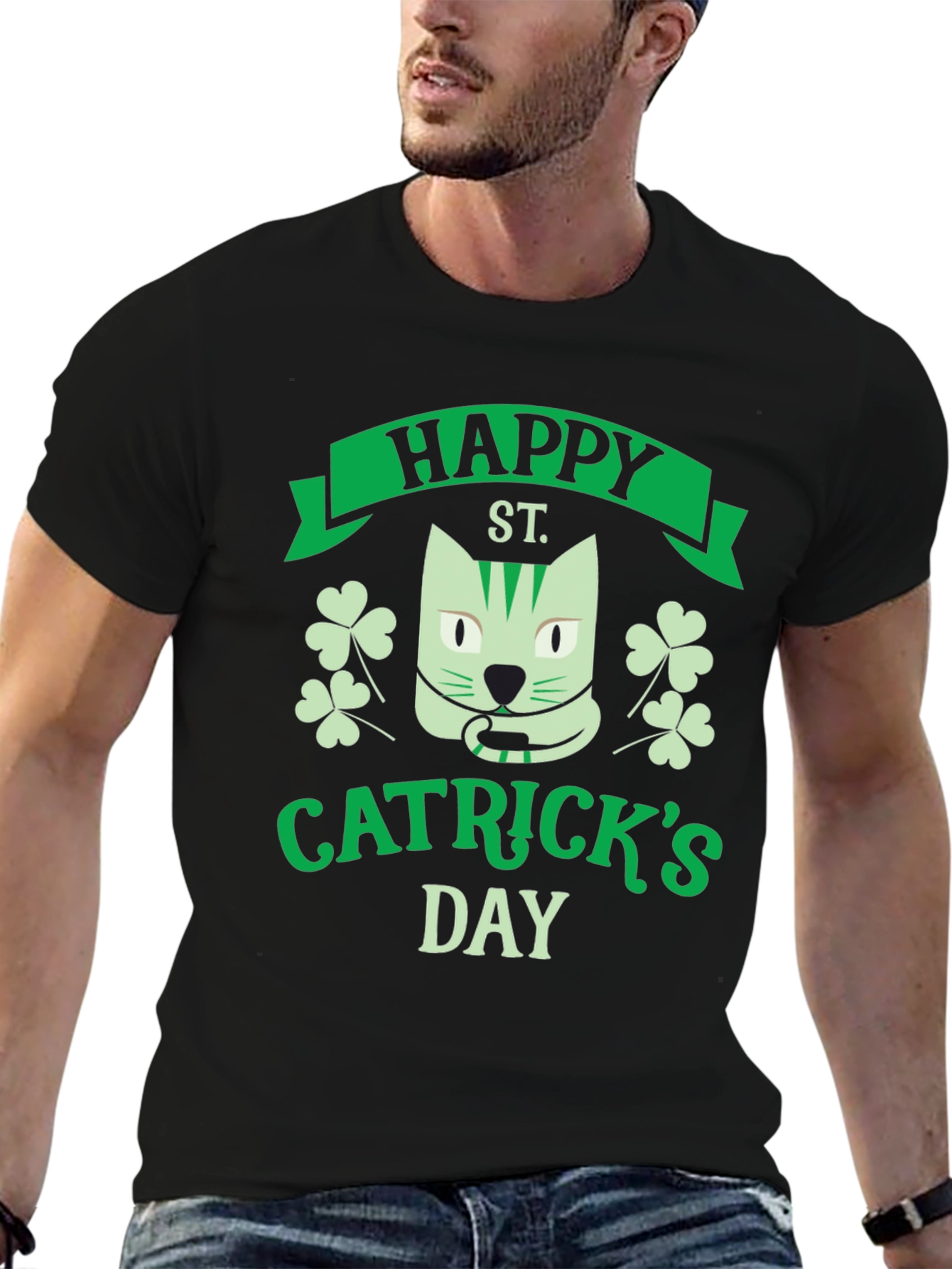 Happy Catricks Day Black T-Shirt