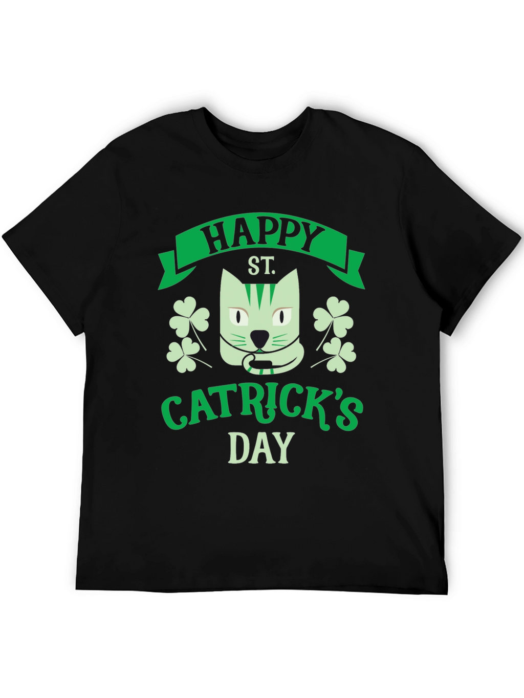 Happy Catricks Day Black T-Shirt