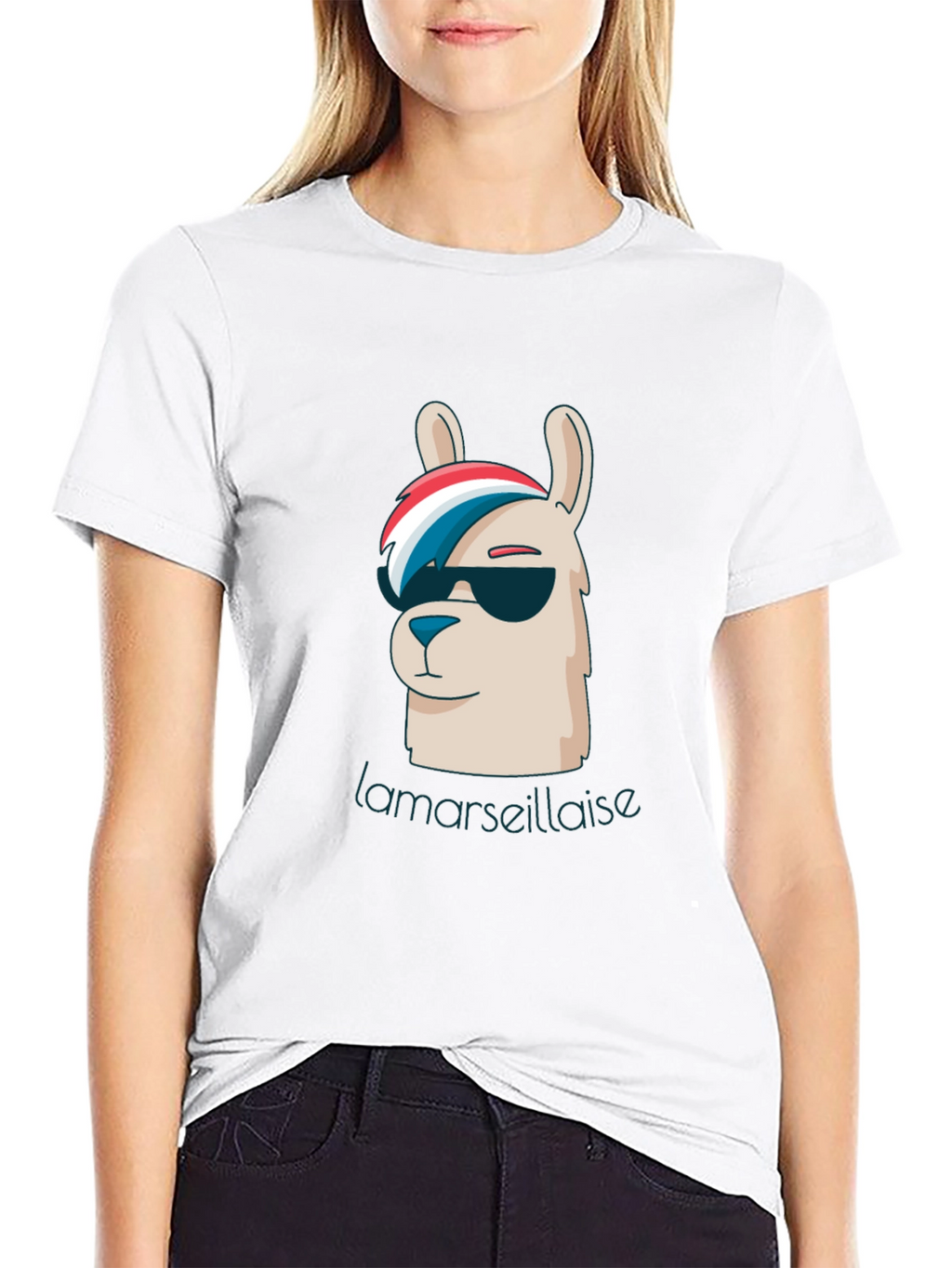Cool Llama Marseillaise Graphic Tee
