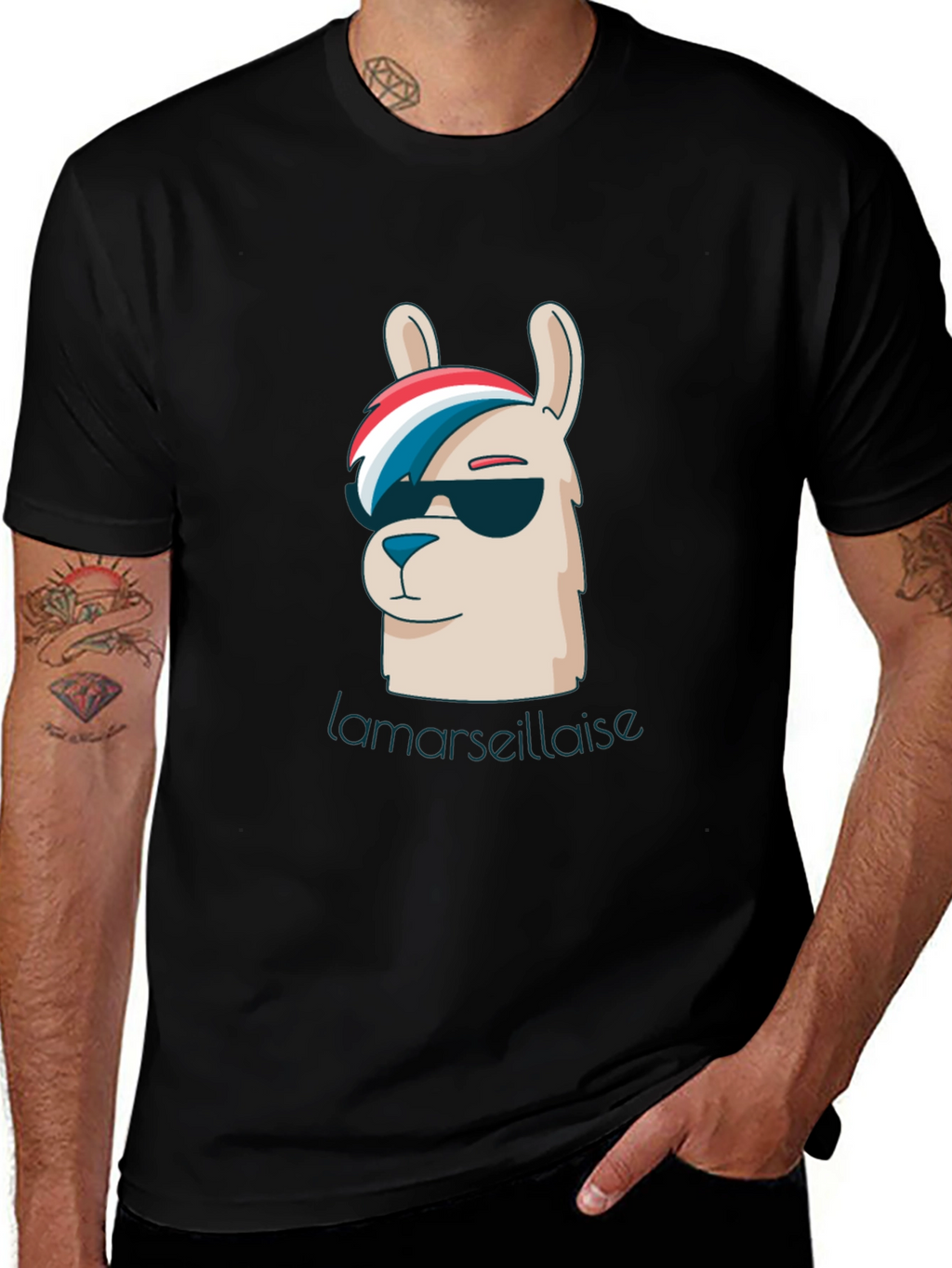 Cool Llama Marseillaise Graphic Tee