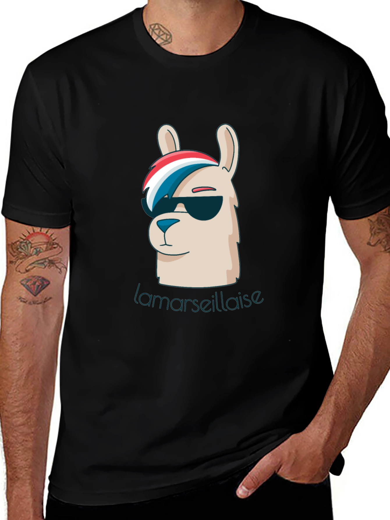 Cool Llama Marseillaise Graphic Tee