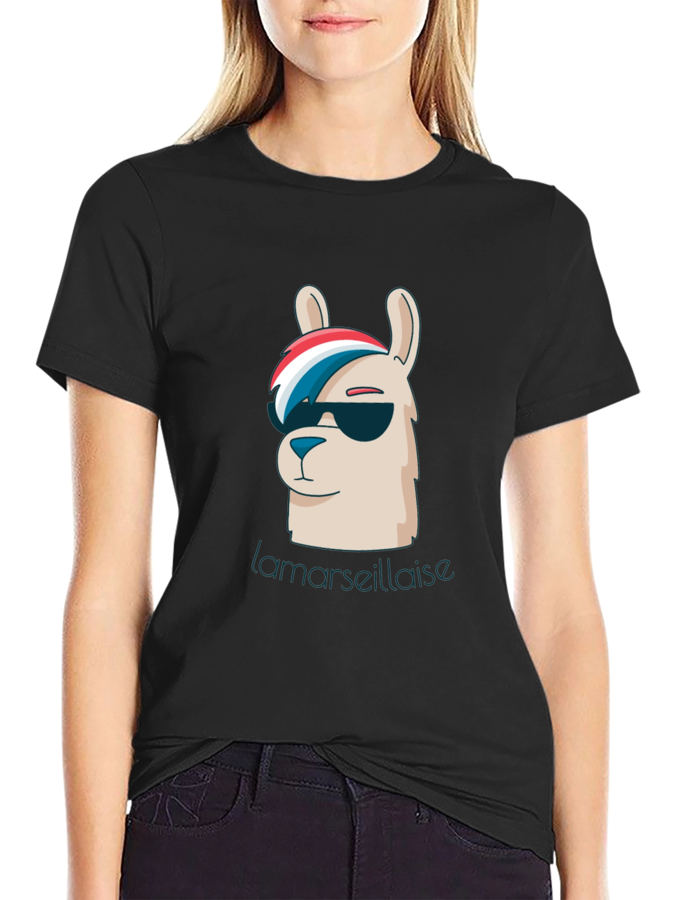 Cool Llama Marseillaise Graphic Tee