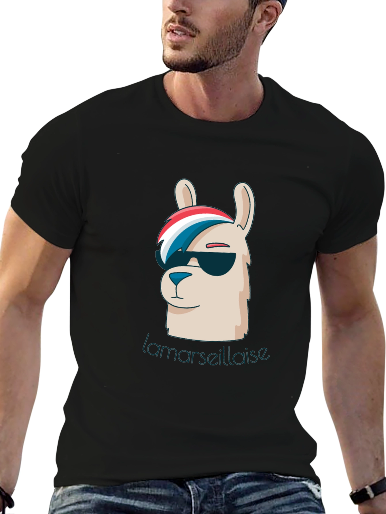 Cool Llama Marseillaise Graphic Tee