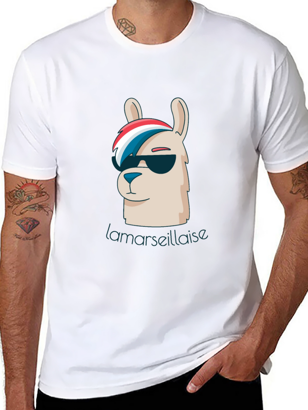 Cool Llama Marseillaise Graphic Tee
