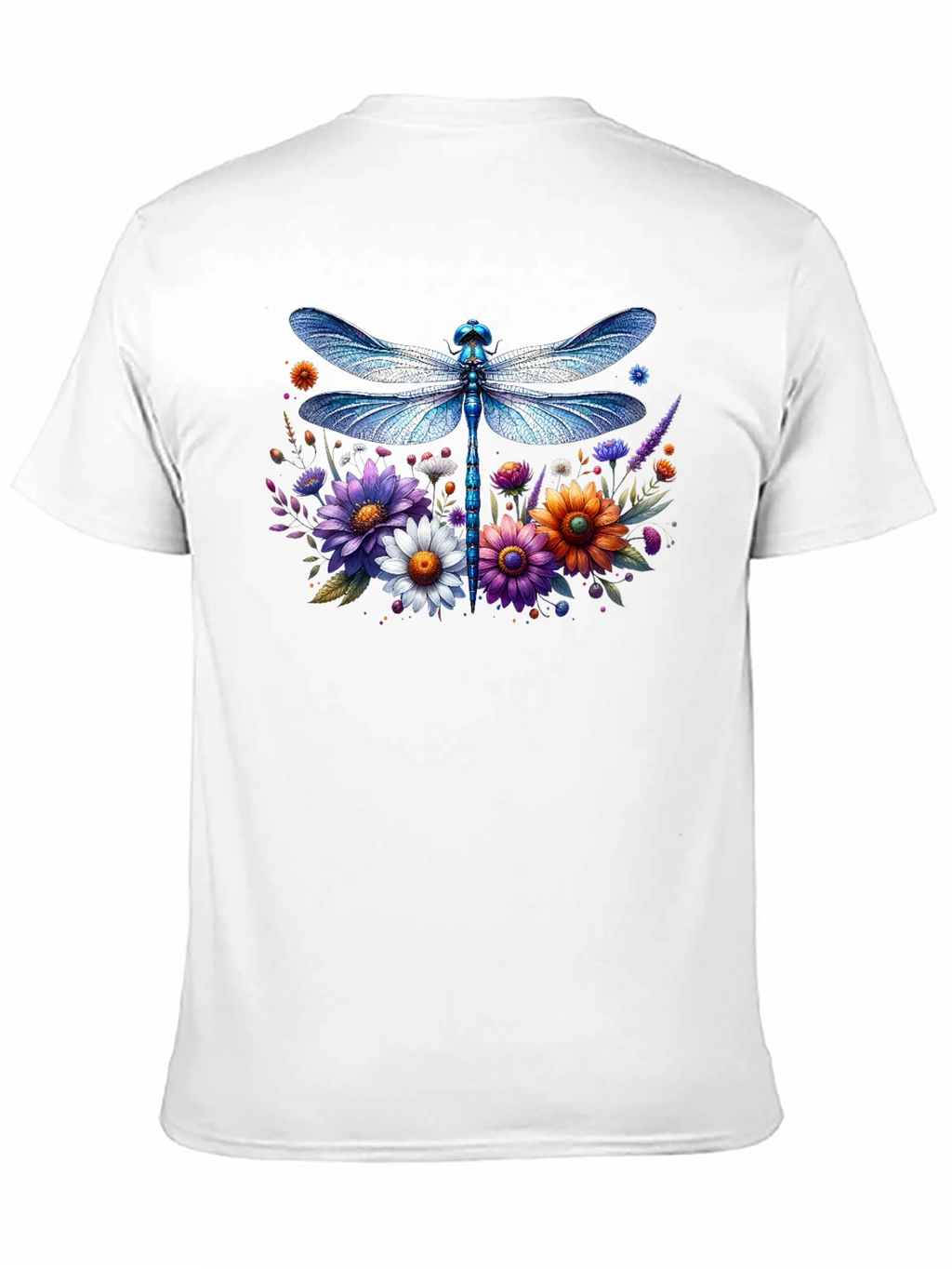 Dragonfly Floral Graphic T-Shirt
