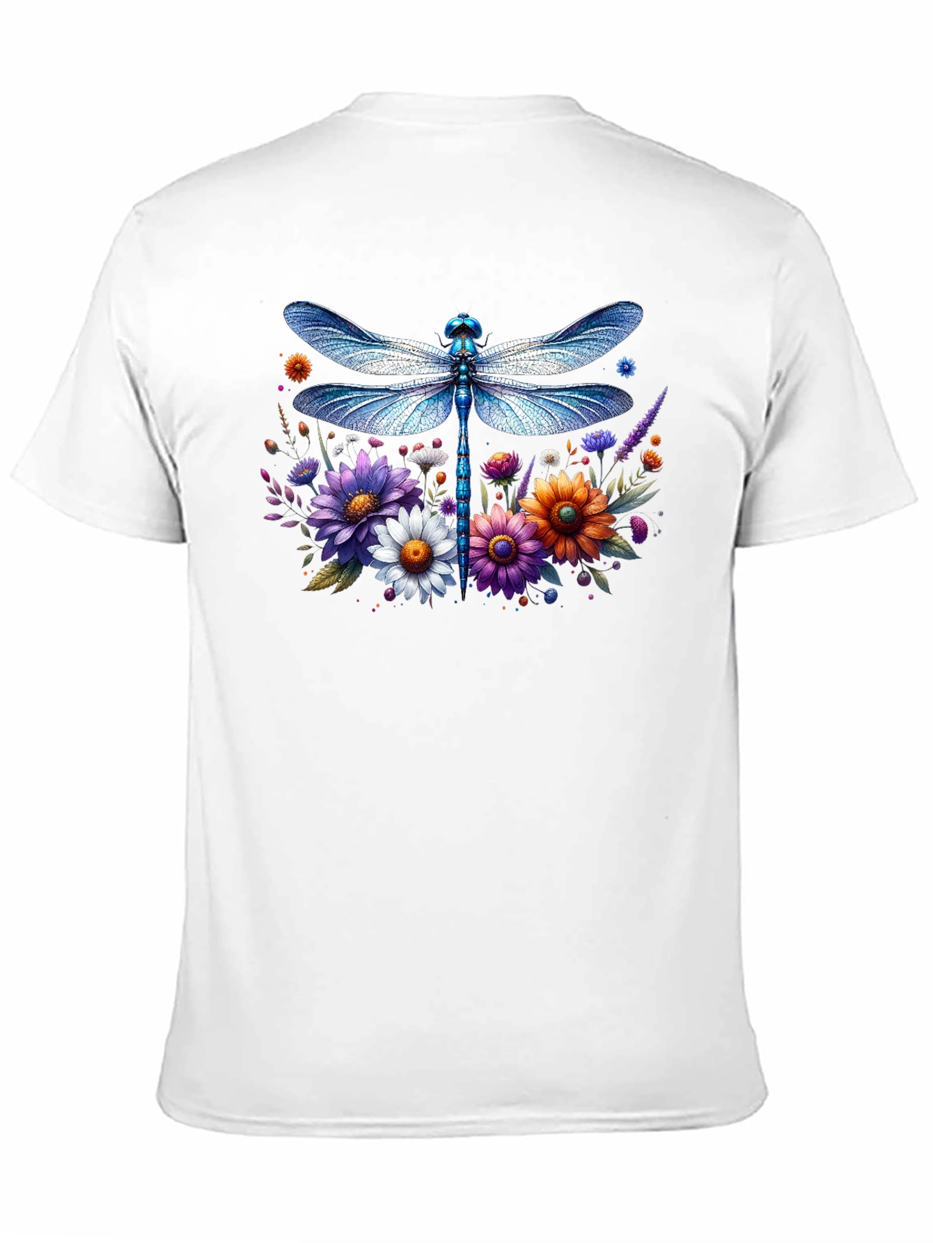 Dragonfly Floral Graphic T-Shirt