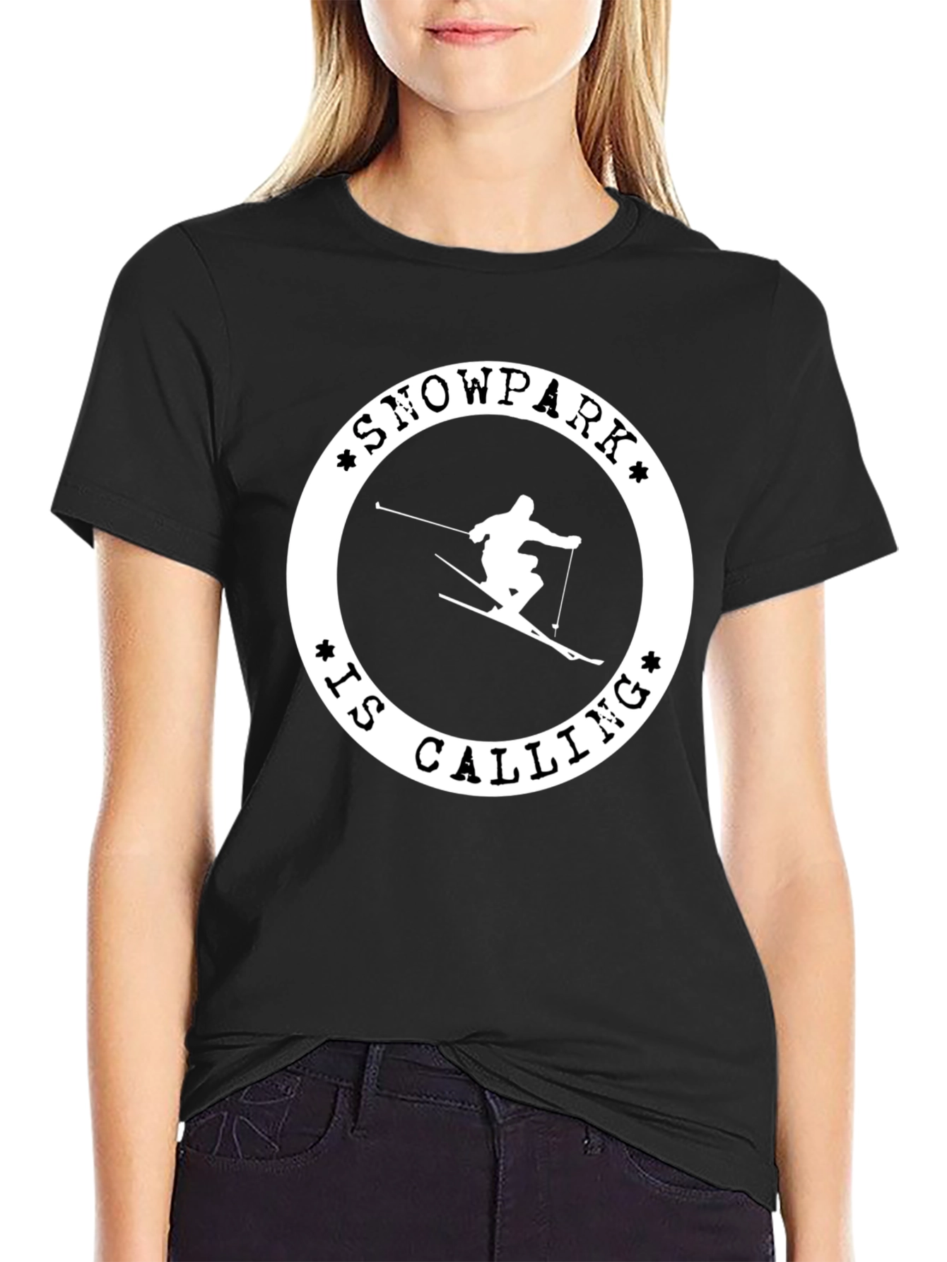 Snowpark is Calling Black T-Shirt