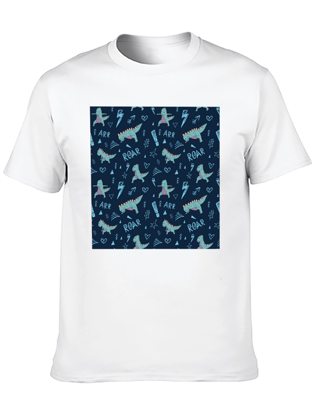Dinosaur Pattern T-Shirt - Fun & Unique Design