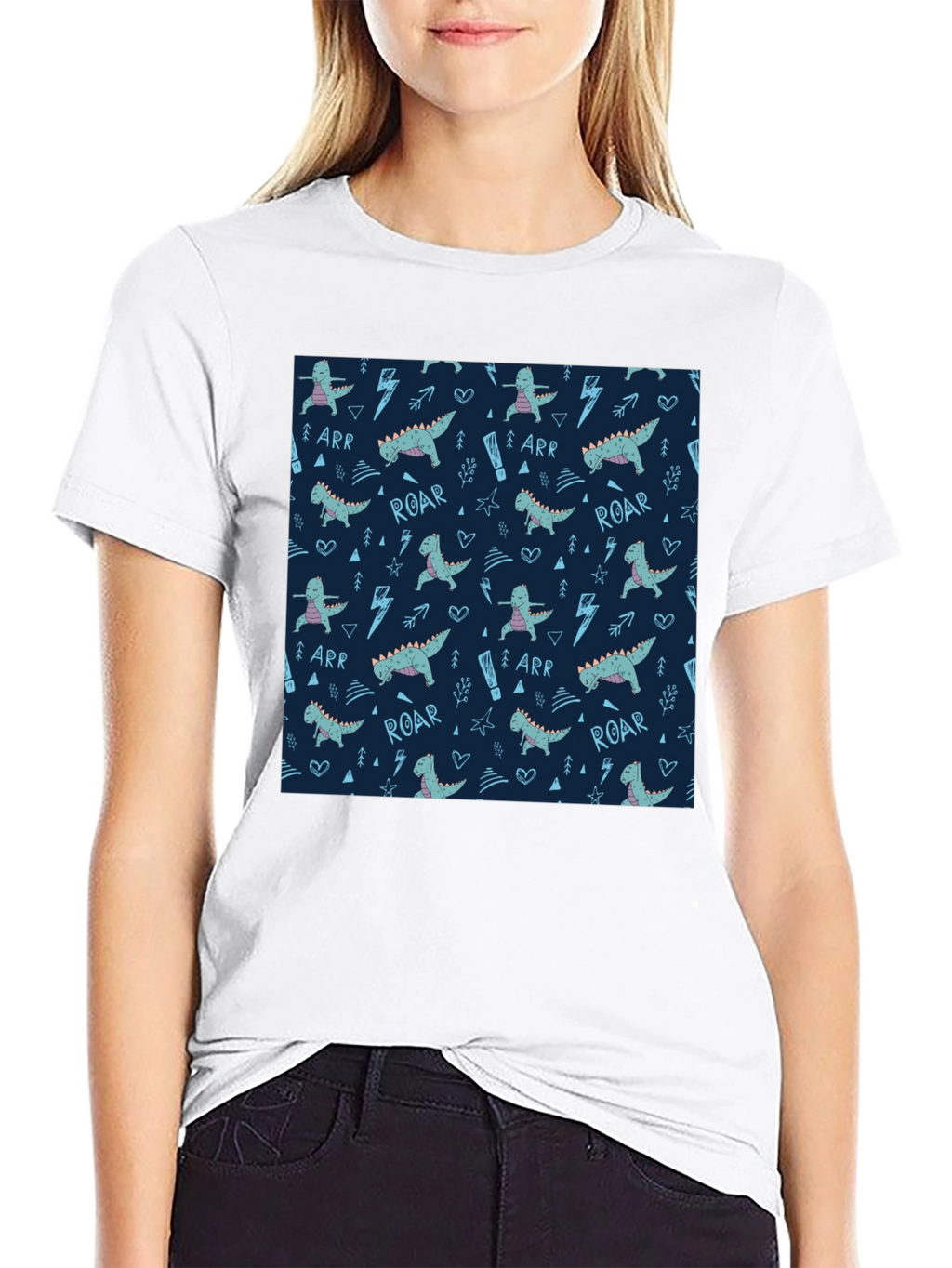 Dinosaur Pattern T-Shirt - Fun & Unique Design