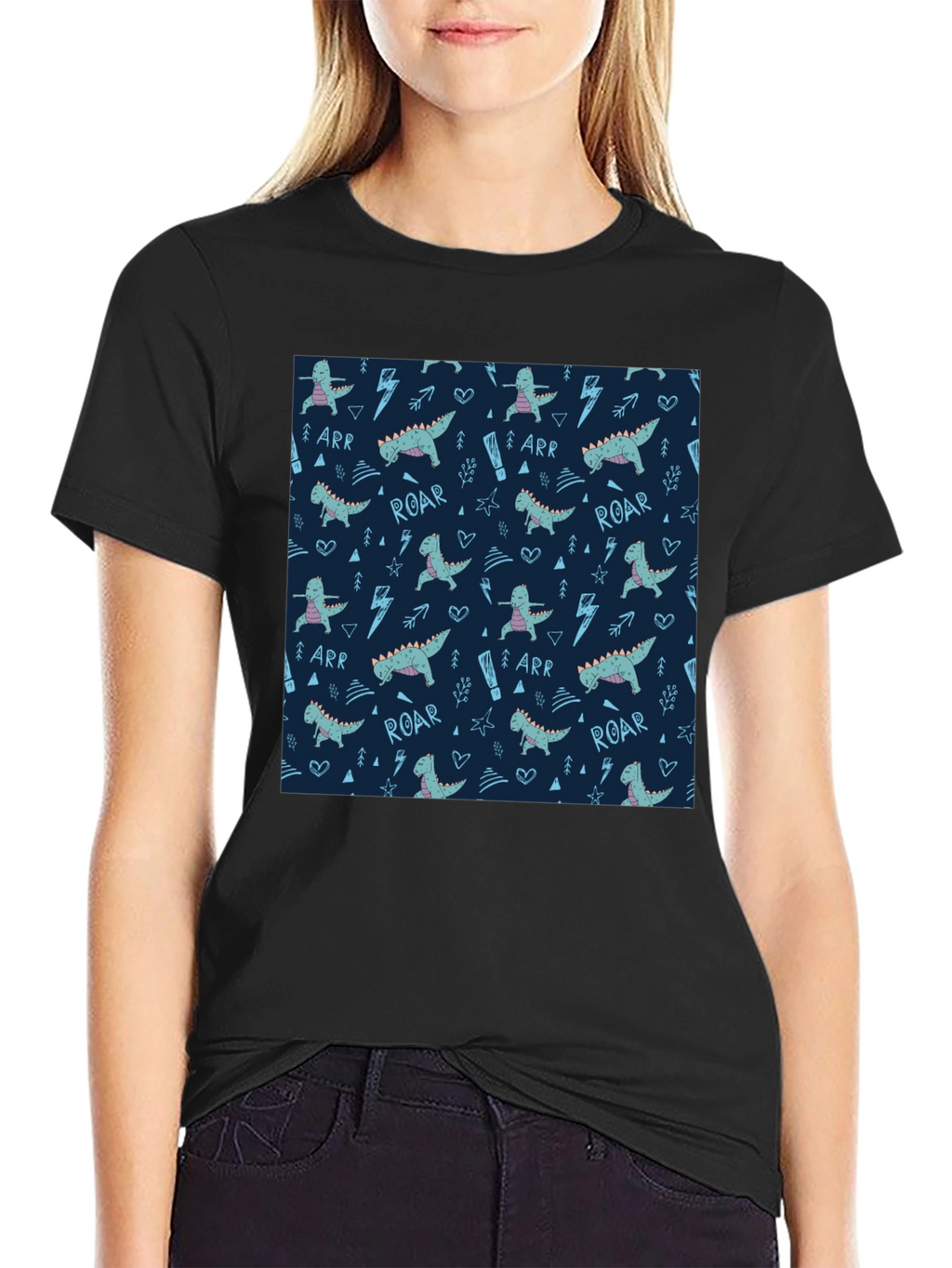Dinosaur Pattern T-Shirt - Fun & Unique Design