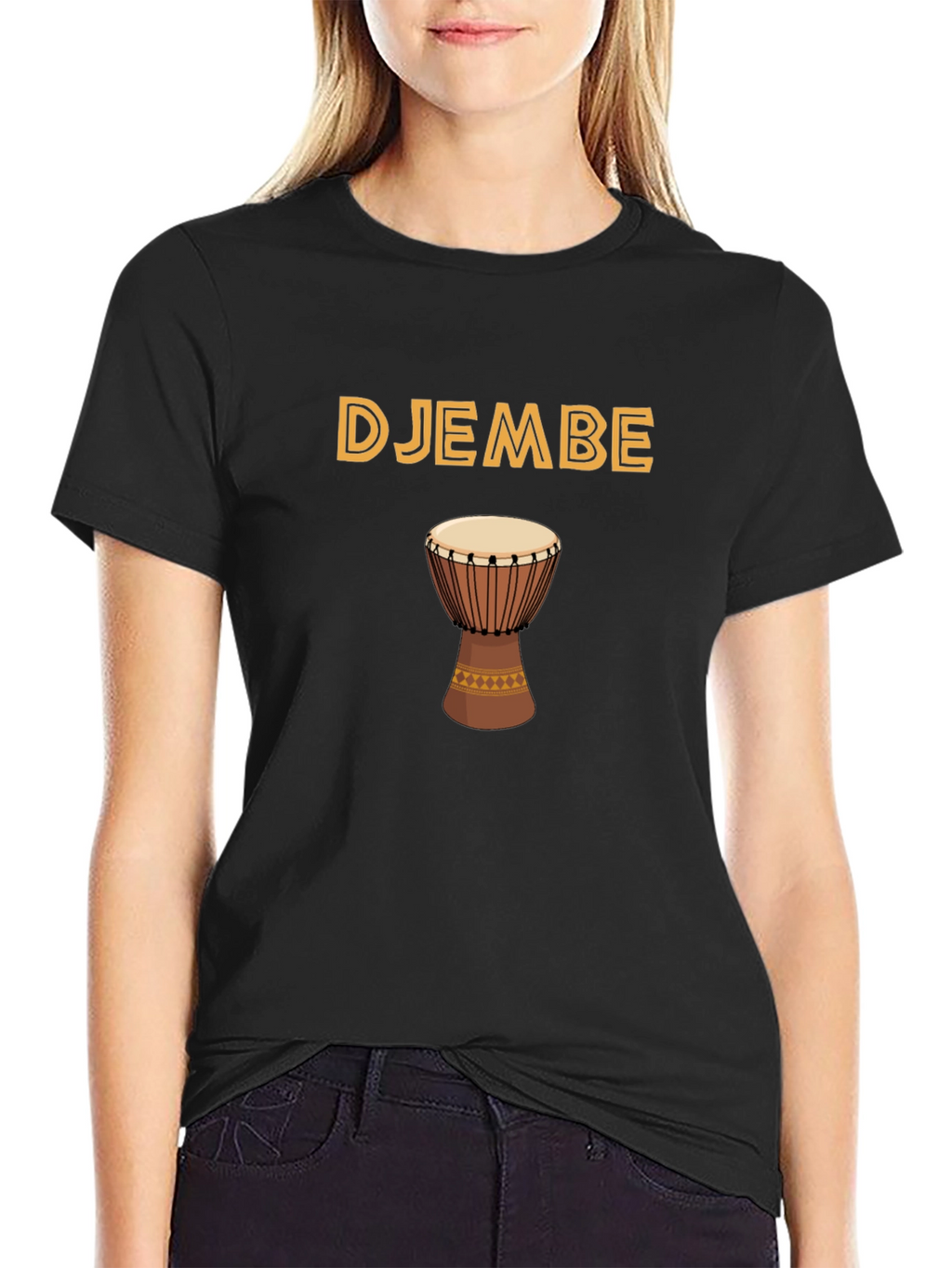 Djembe Drum Graphic Tee - Music Lover T-Shirt