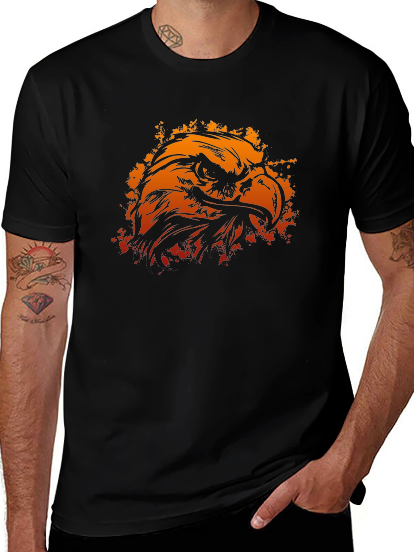 Eagle Graphic Black T-Shirt