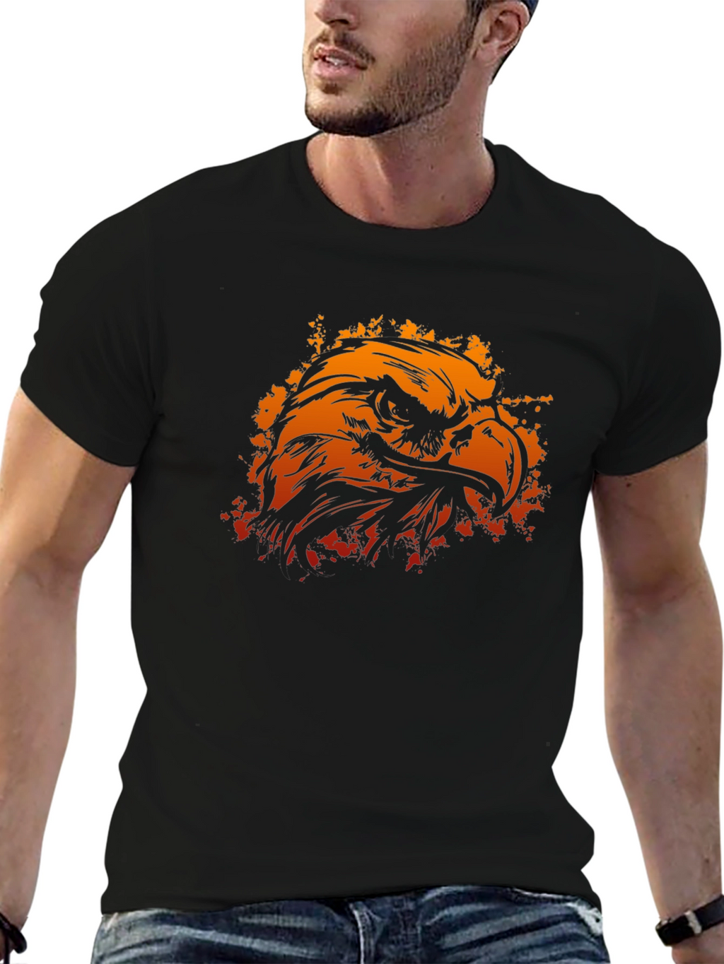 Eagle Graphic Black T-Shirt