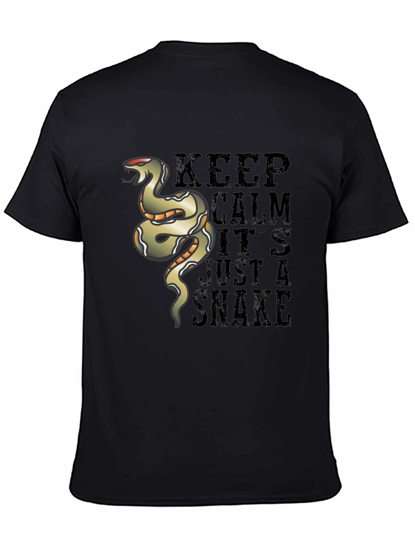 Keep Calm Snake Graphic T-Shirt