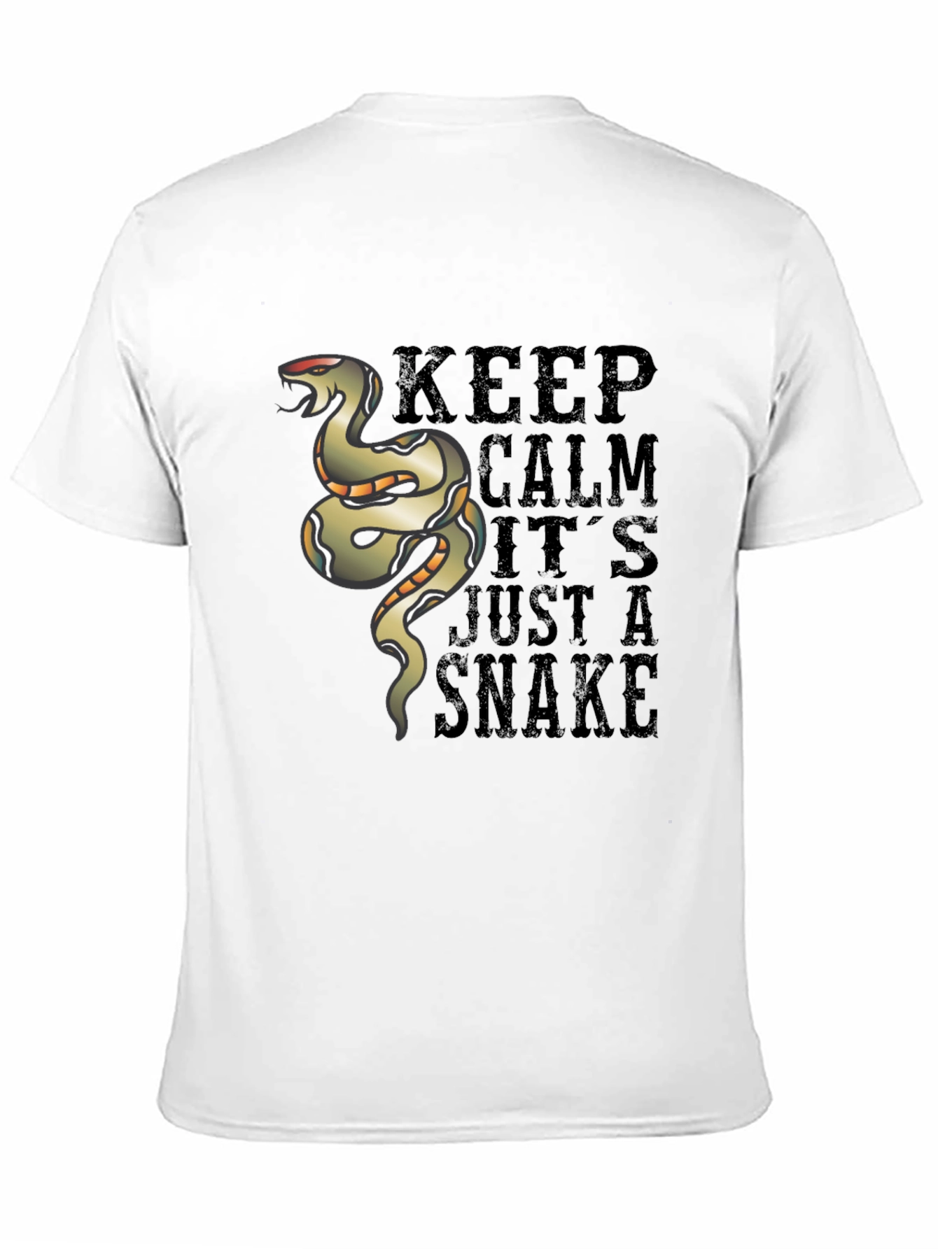 Keep Calm Snake Graphic T-Shirt