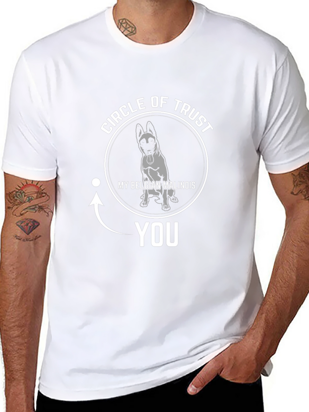 Belgian Malinois Circle of Trust Graphic Tee
