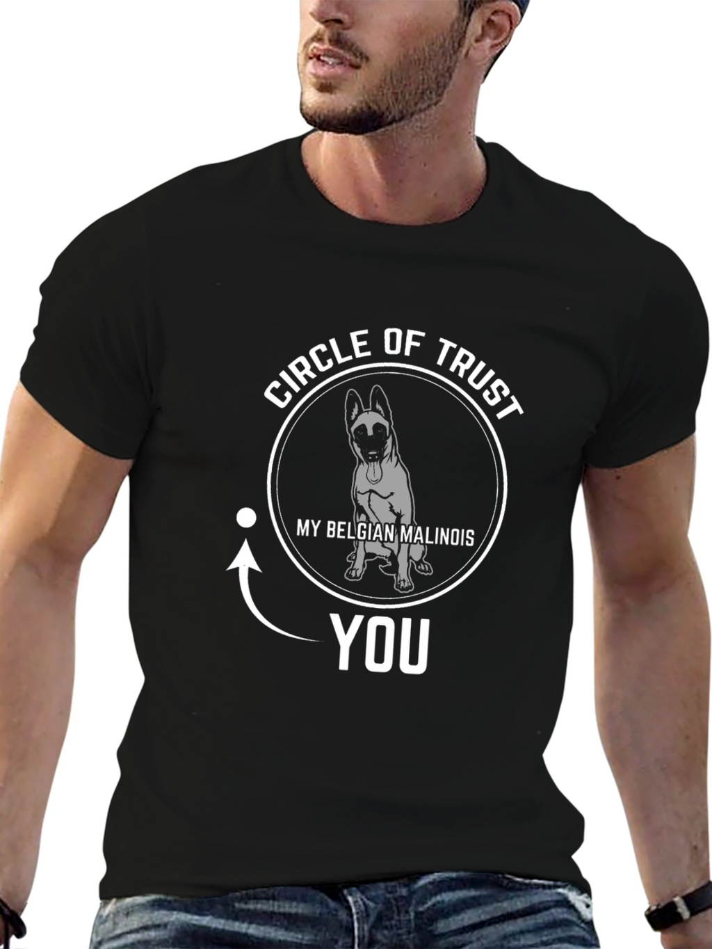 Belgian Malinois Circle of Trust Graphic Tee