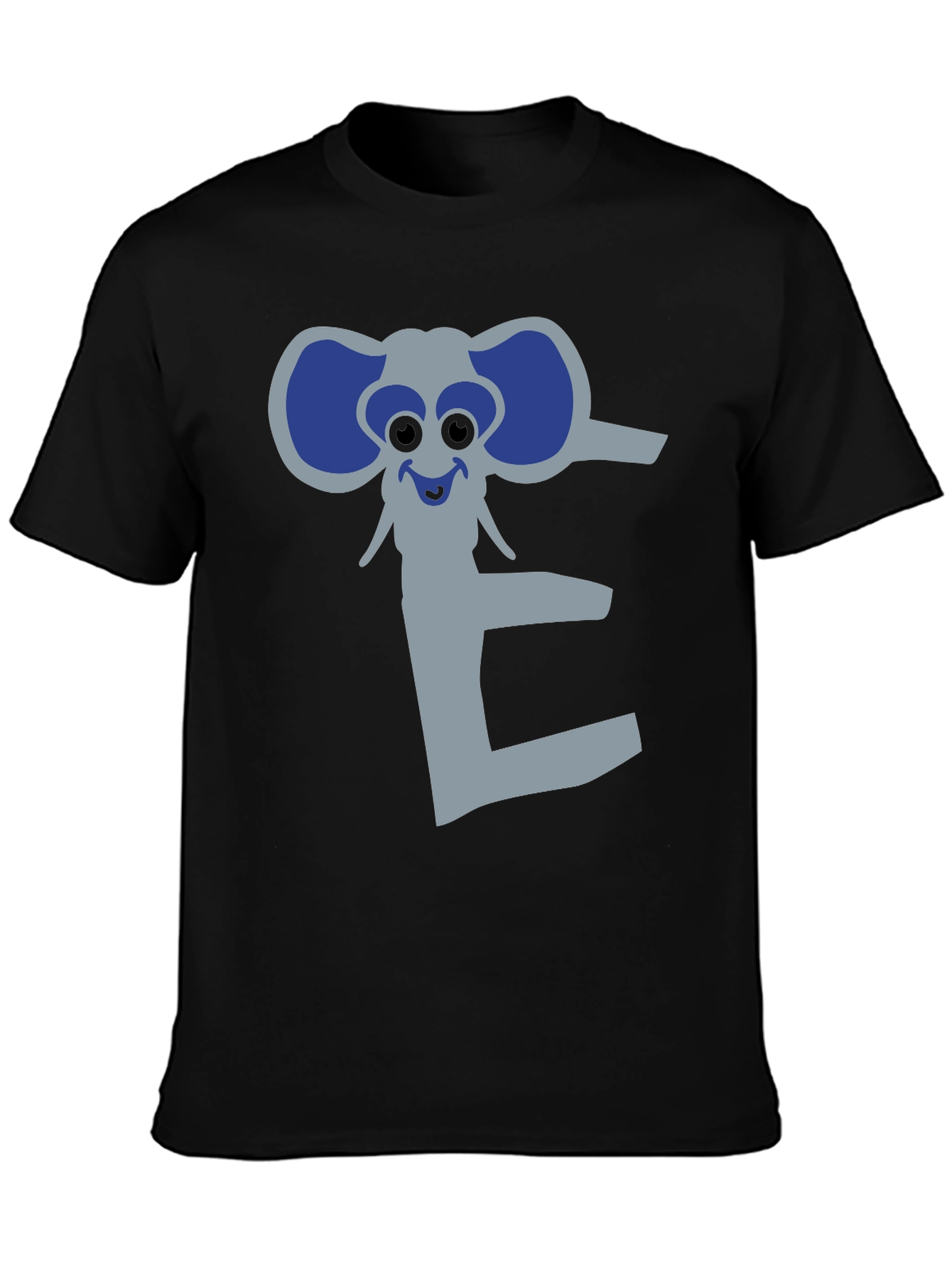 Elephant Letter E Graphic Print Tee