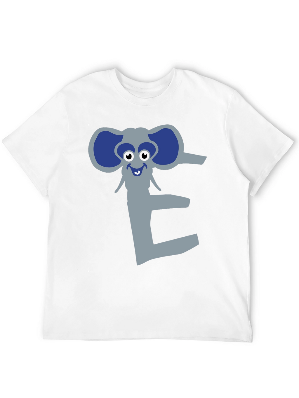 Elephant Letter E Graphic Print Tee