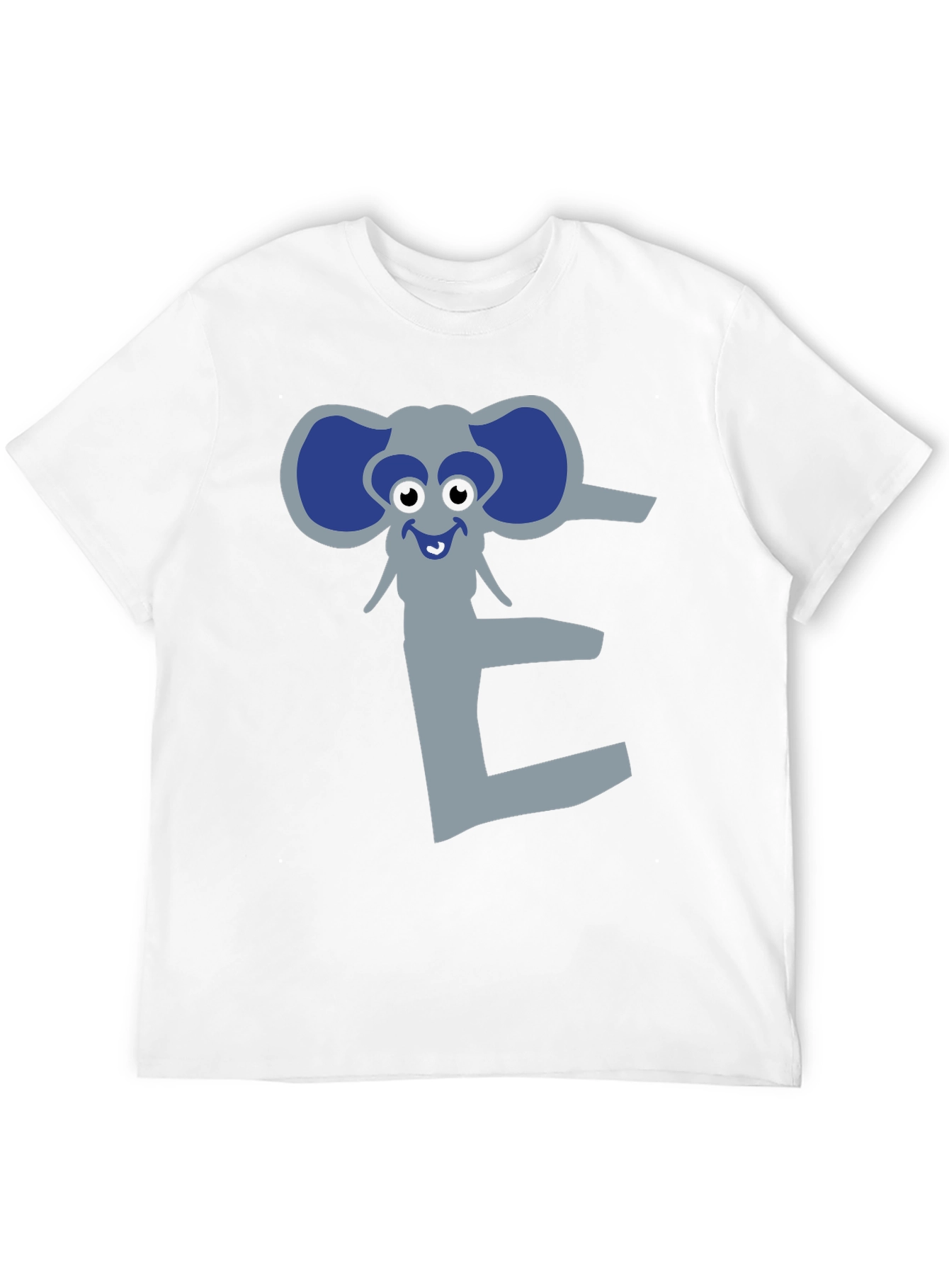 Elephant Letter E Graphic Print Tee