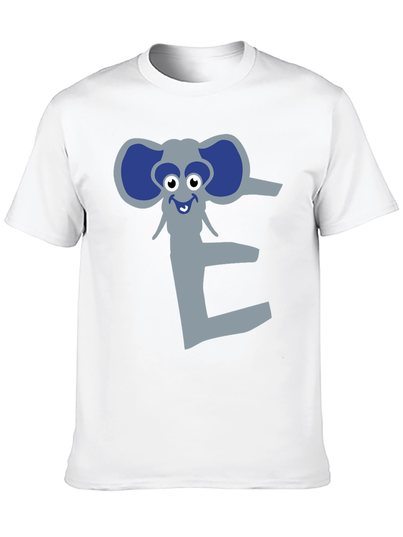 Elephant Letter E Graphic Print Tee