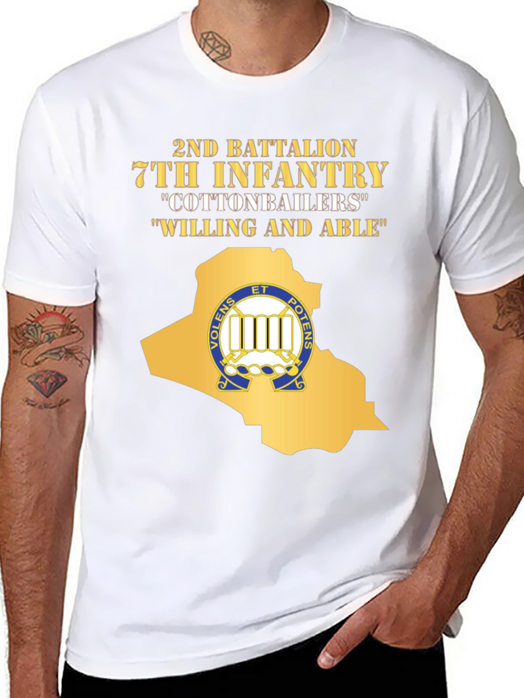 2nd Battalion 7th Infantry “Cottonbailers” T-Shirt