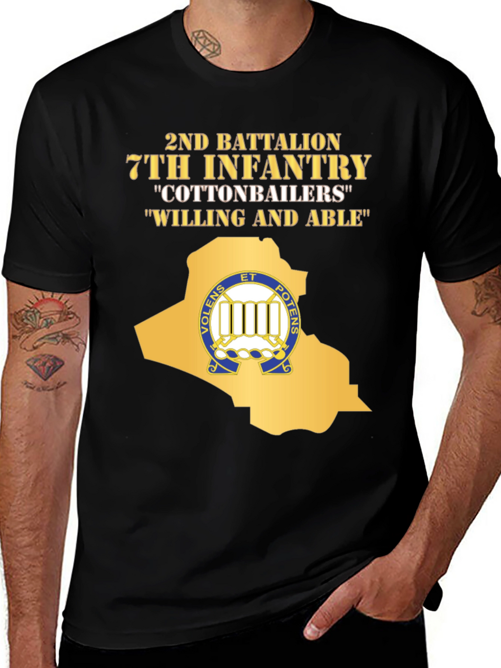 2nd Battalion 7th Infantry “Cottonbailers” T-Shirt