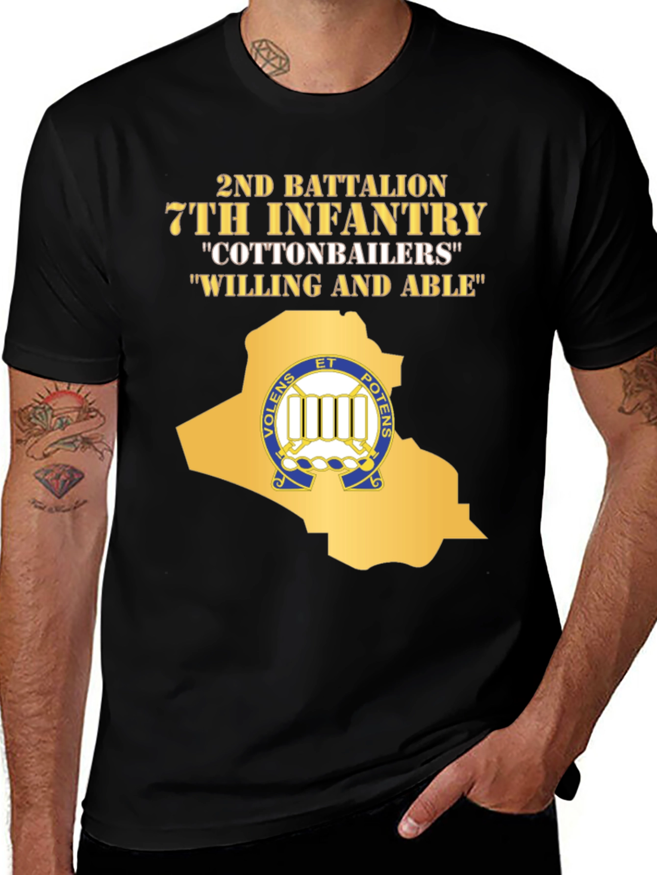 2nd Battalion 7th Infantry “Cottonbailers” T-Shirt
