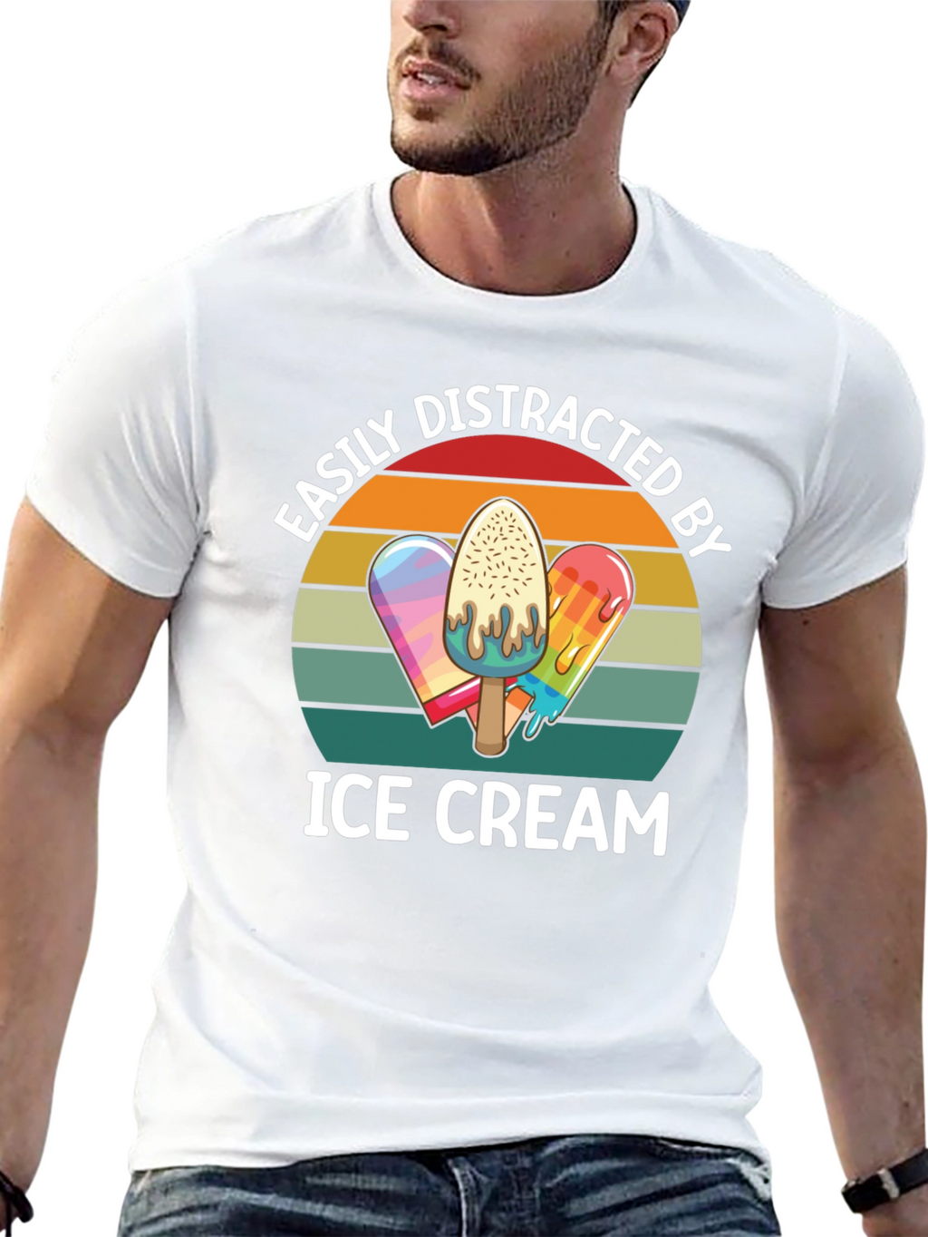 Easily Distracted By Ice Cream T-Shirt