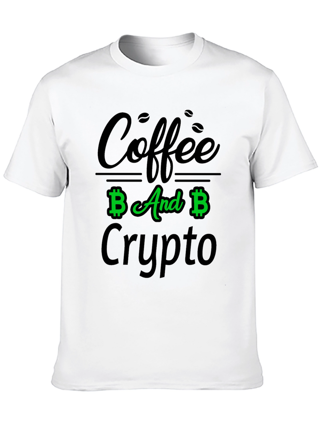 Coffee And Crypto Black T-Shirt