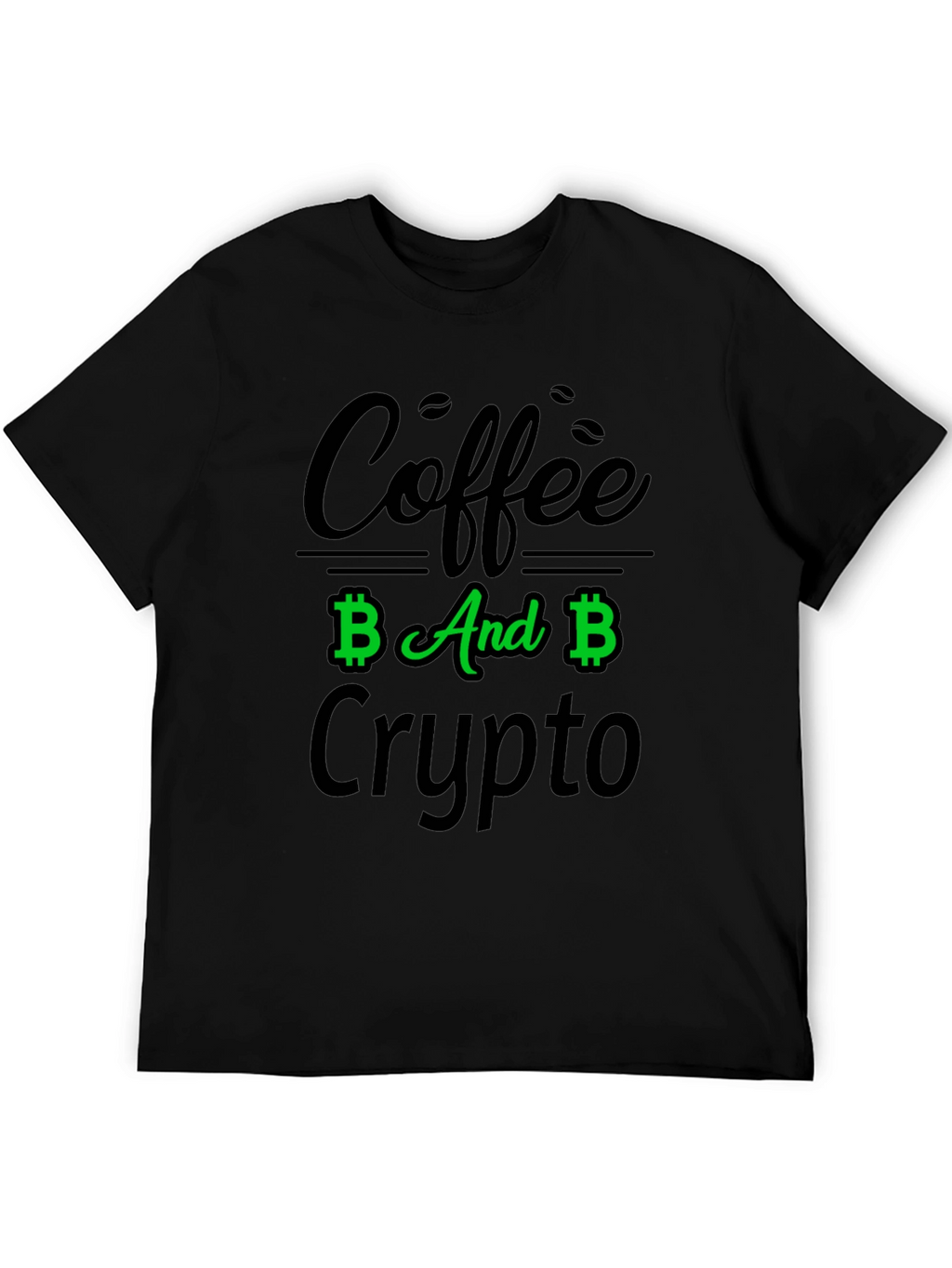 Coffee And Crypto Black T-Shirt