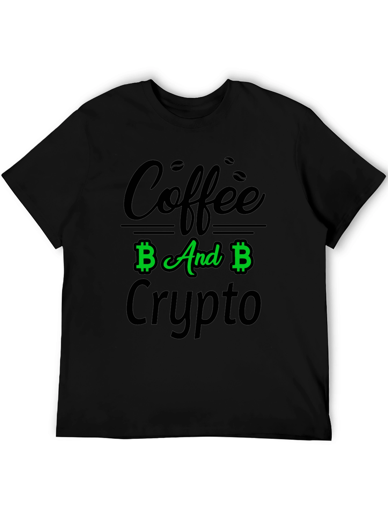 Coffee And Crypto Black T-Shirt
