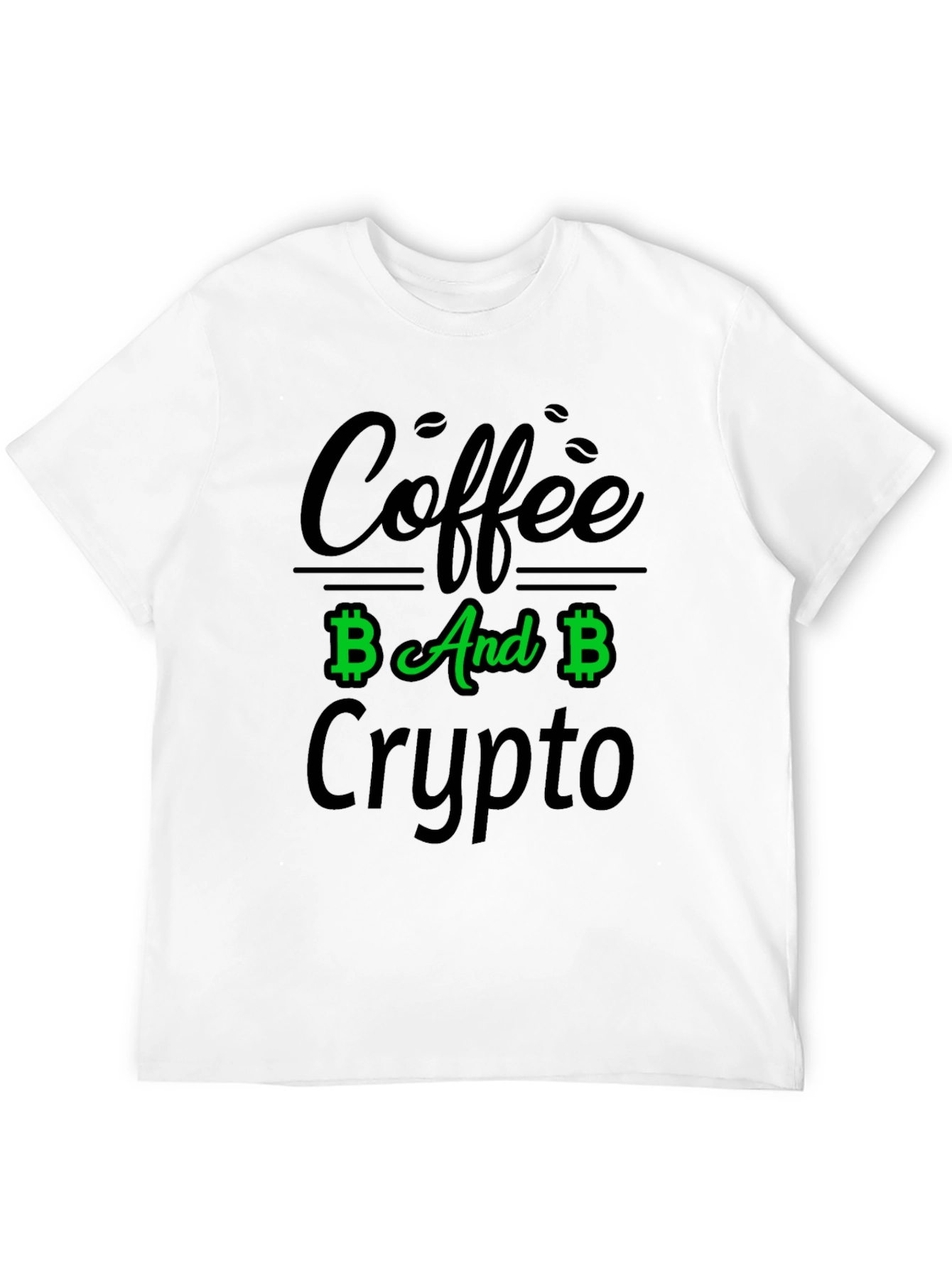 Coffee And Crypto Black T-Shirt