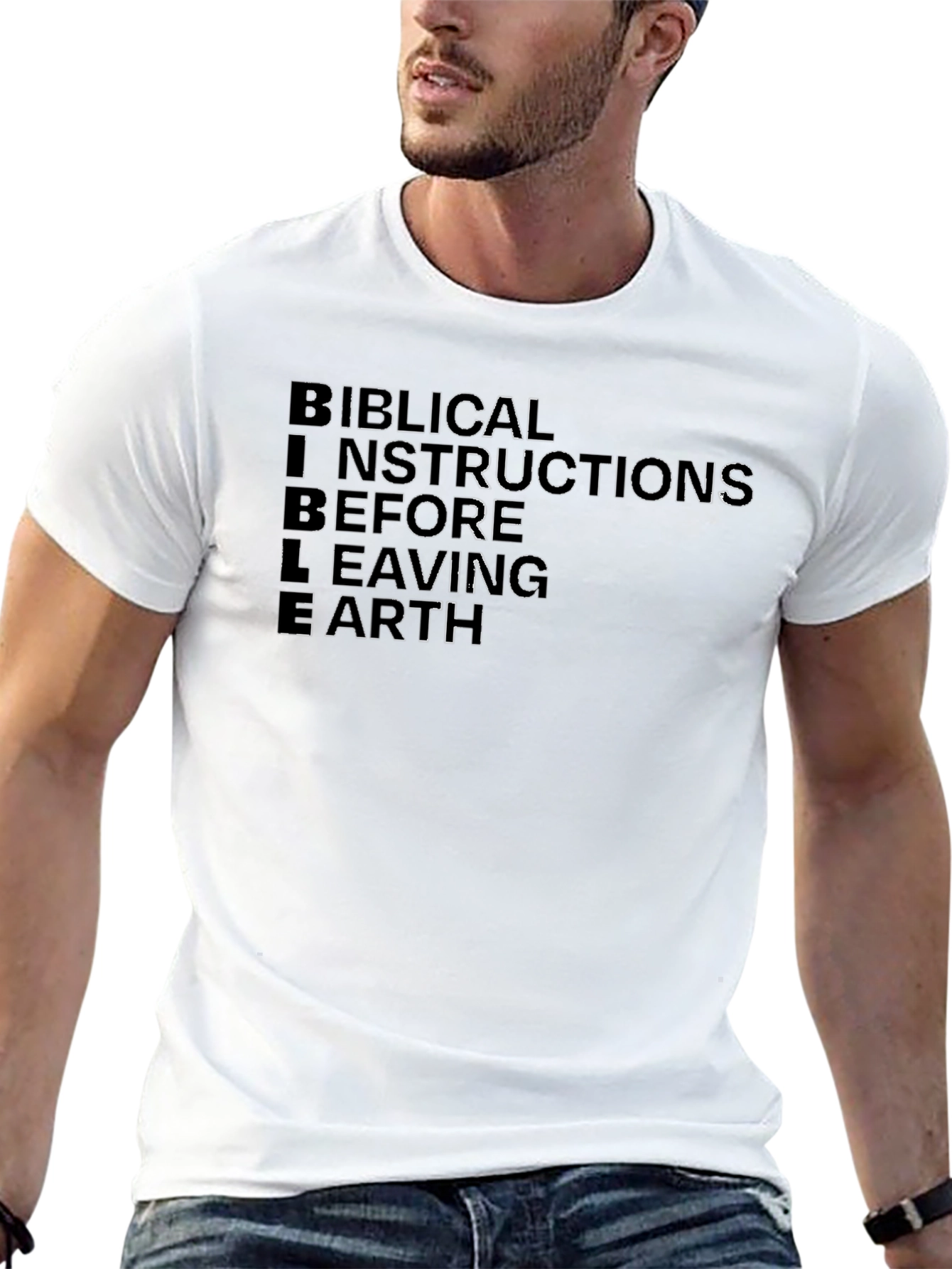 BIBLE Biblical Instructions Black T-Shirt