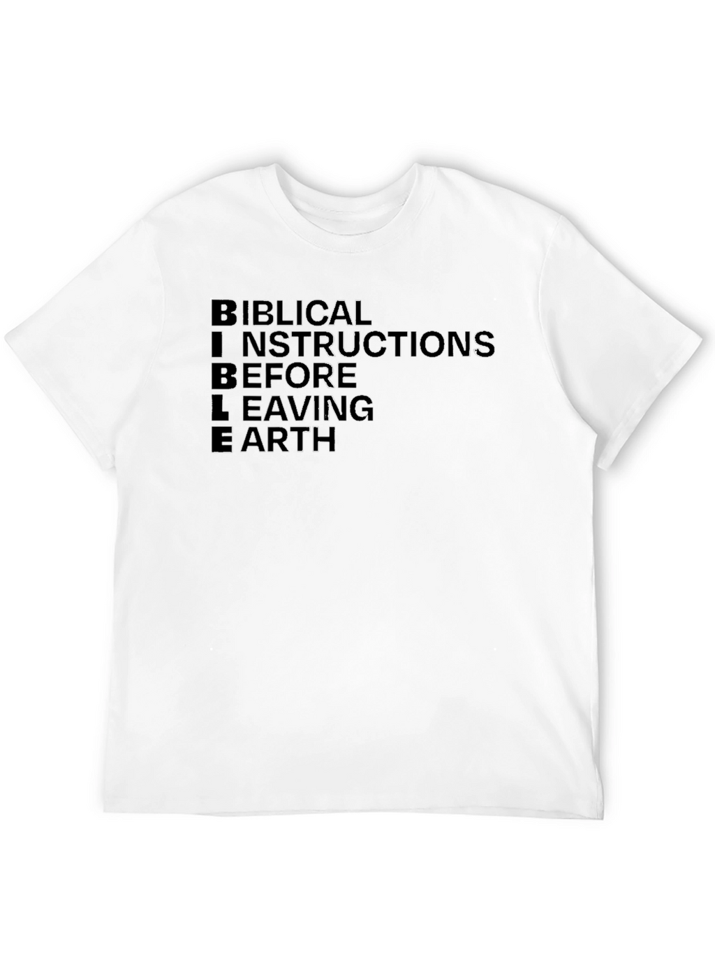 BIBLE Biblical Instructions Black T-Shirt