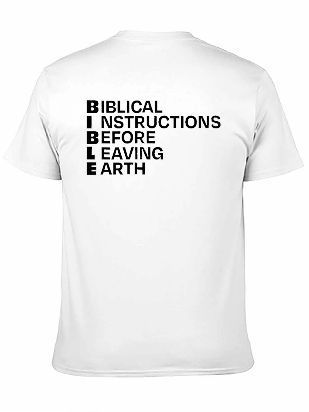 BIBLE Biblical Instructions Black T-Shirt