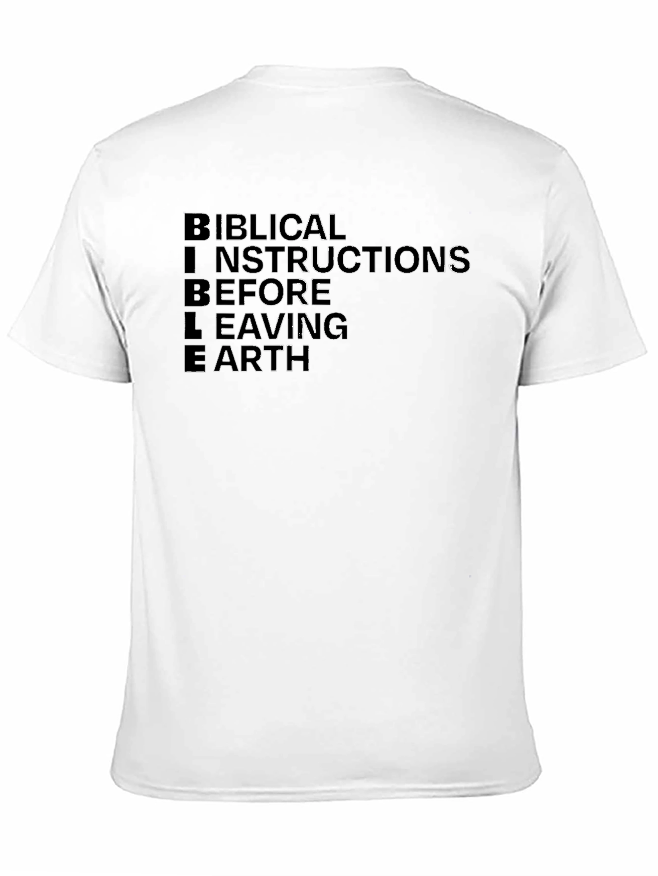 BIBLE Biblical Instructions Black T-Shirt