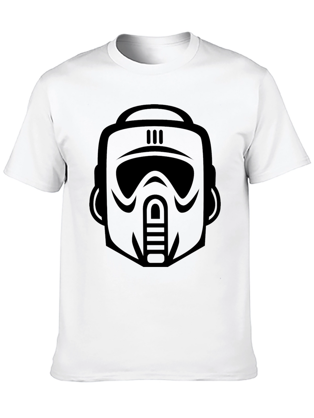 Sci-Fi Trooper Graphic Tee - Black Cotton Blend