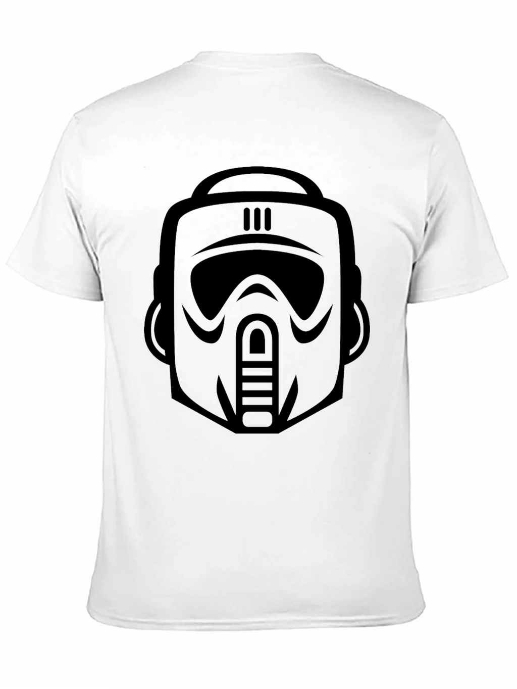 Sci-Fi Trooper Graphic Tee - Black Cotton Blend
