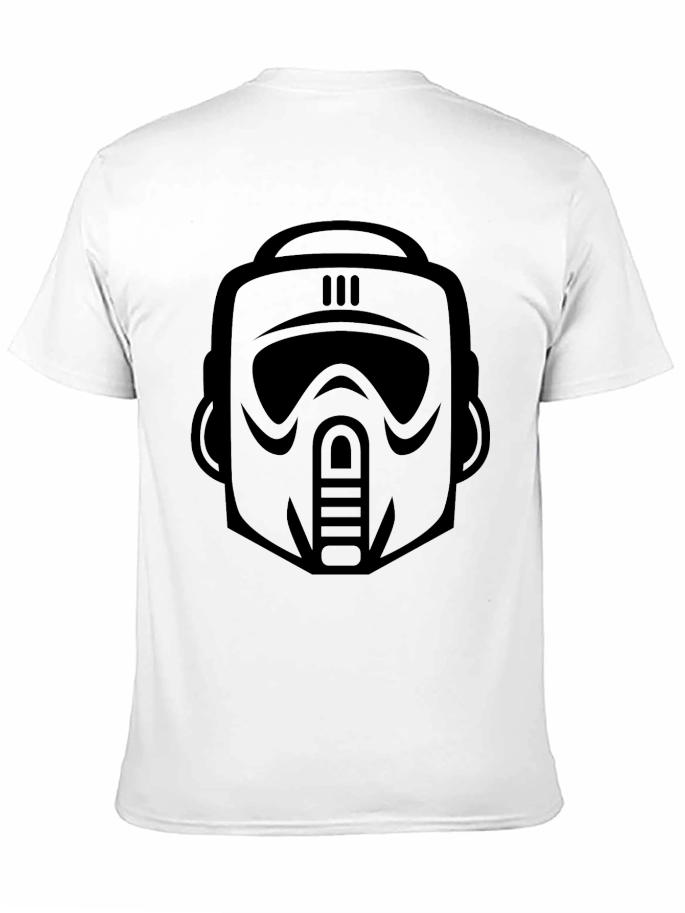 Sci-Fi Trooper Graphic Tee - Black Cotton Blend