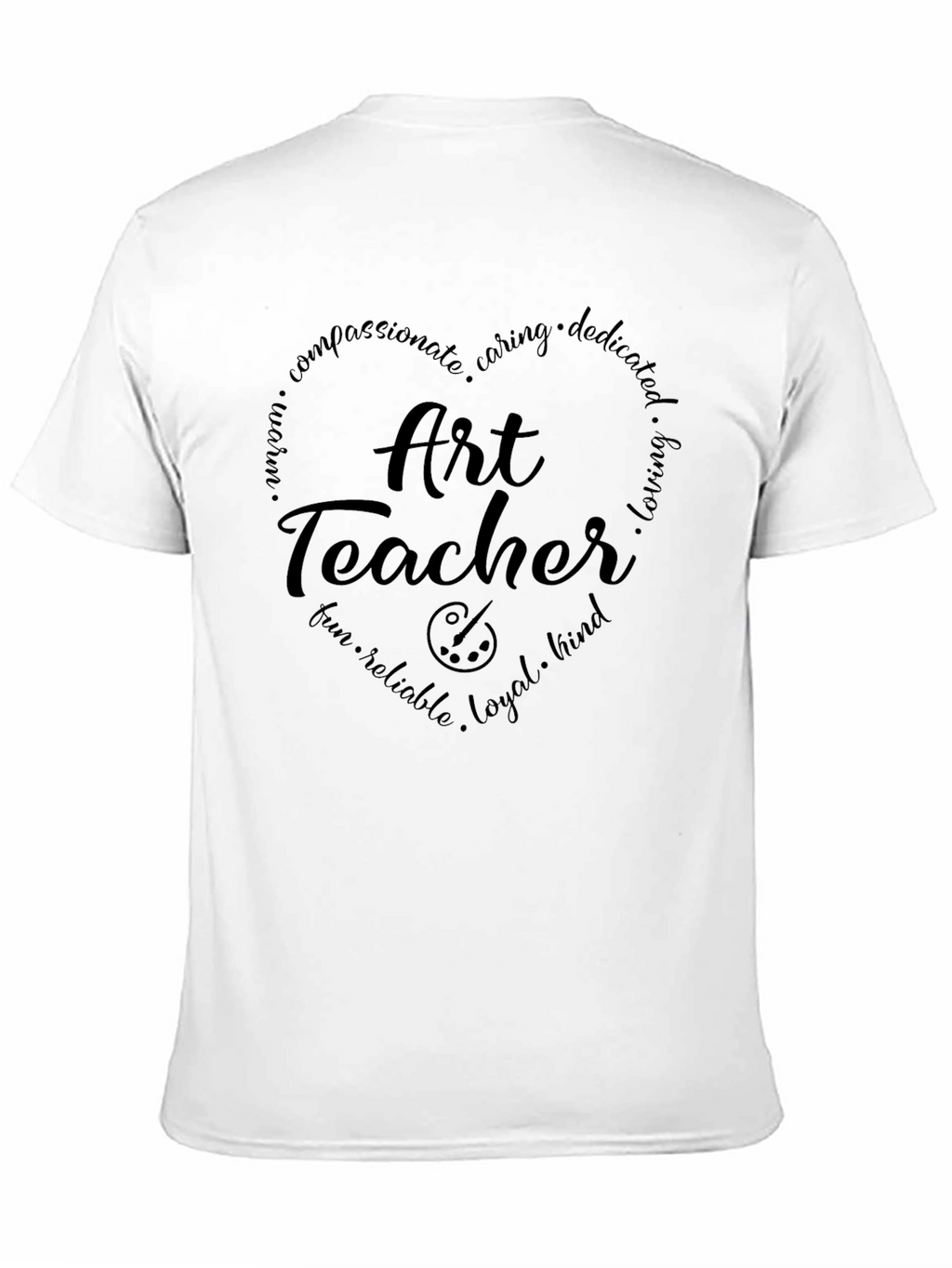 Art Teacher Heart Graphic Tee