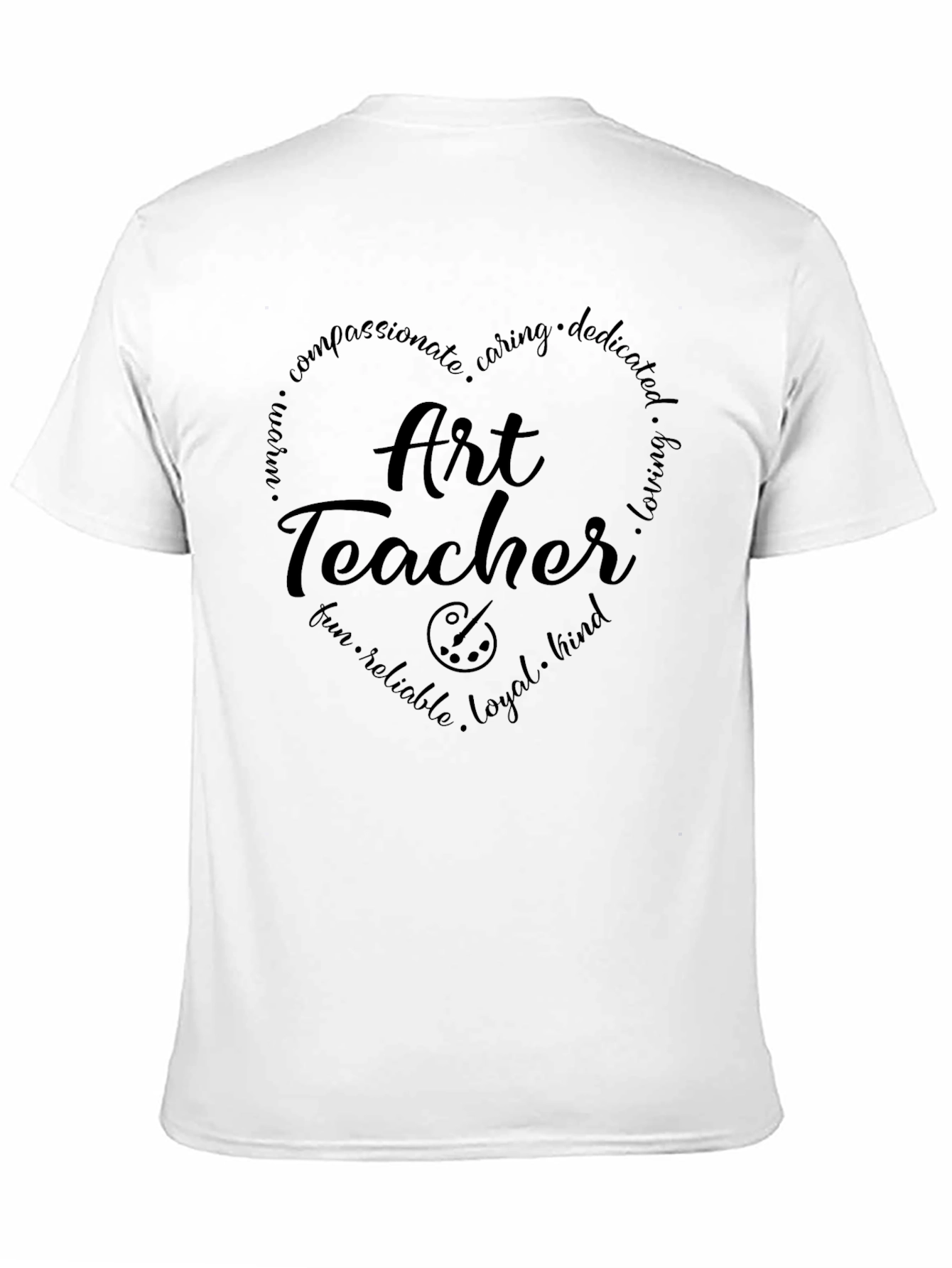 Art Teacher Heart Graphic Tee