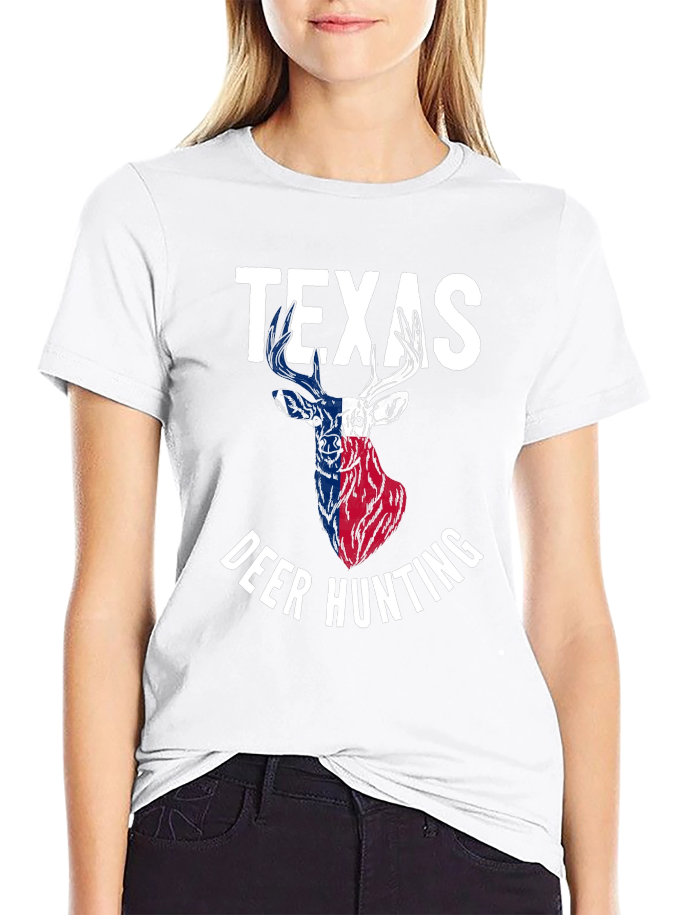 Texas Deer Hunting Graphic T-Shirt