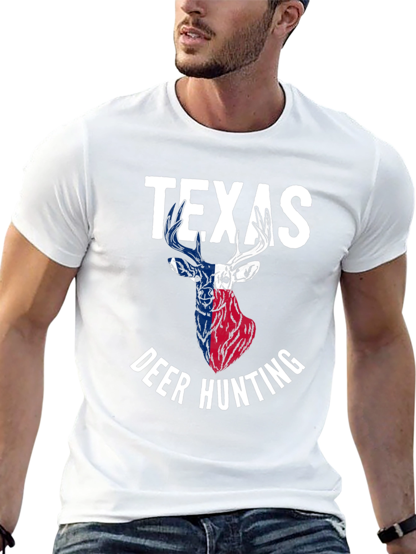Texas Deer Hunting Graphic T-Shirt