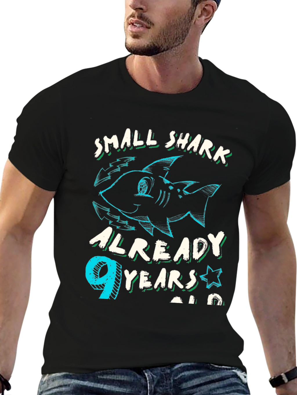 Small Shark 9th Birthday T-Shirt