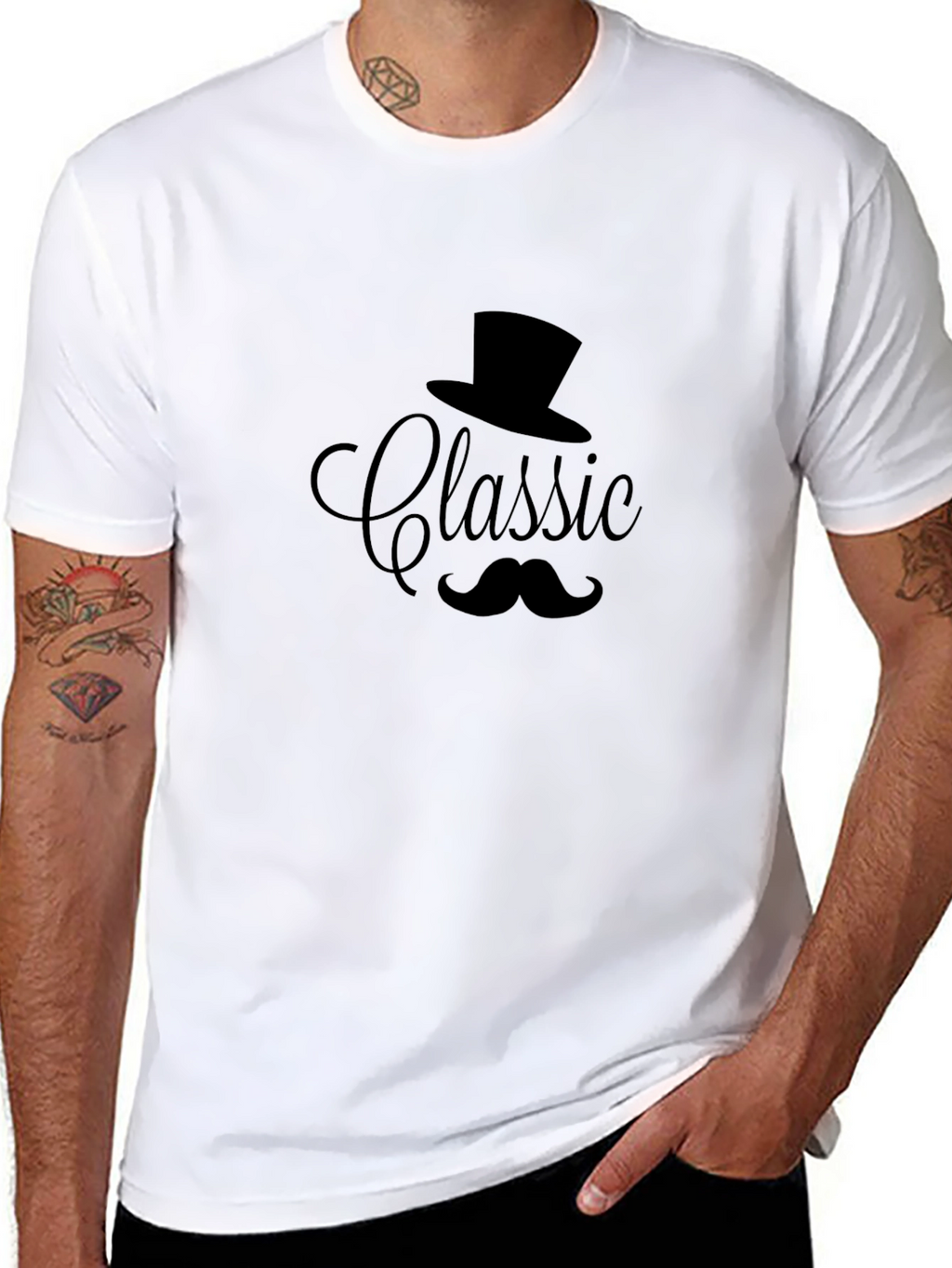 Classic Gentleman Tee - Stylish Design