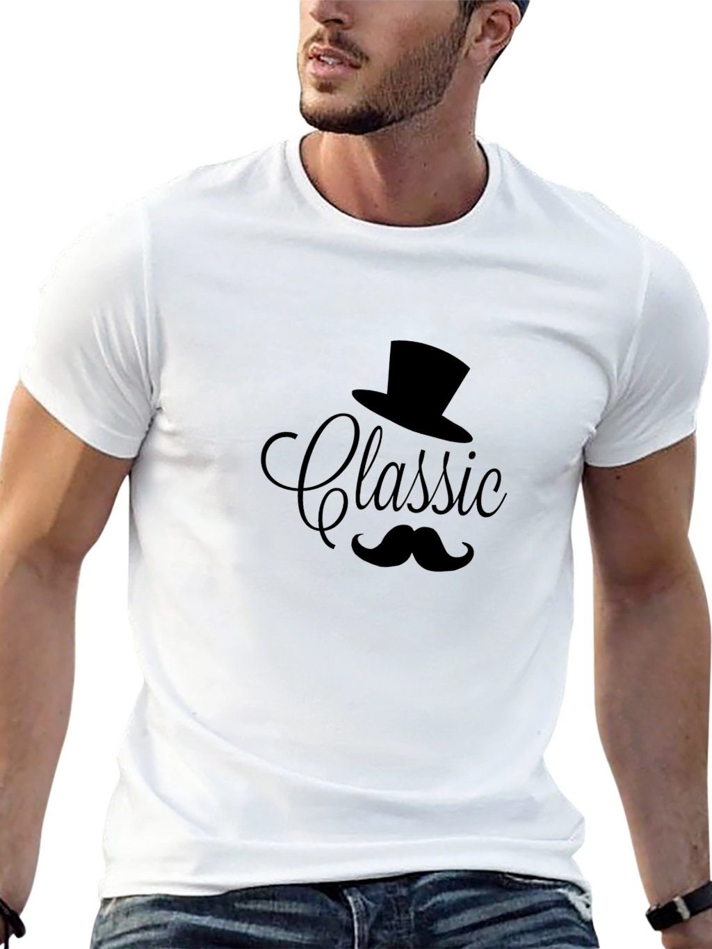 Classic Gentleman Tee - Stylish Design