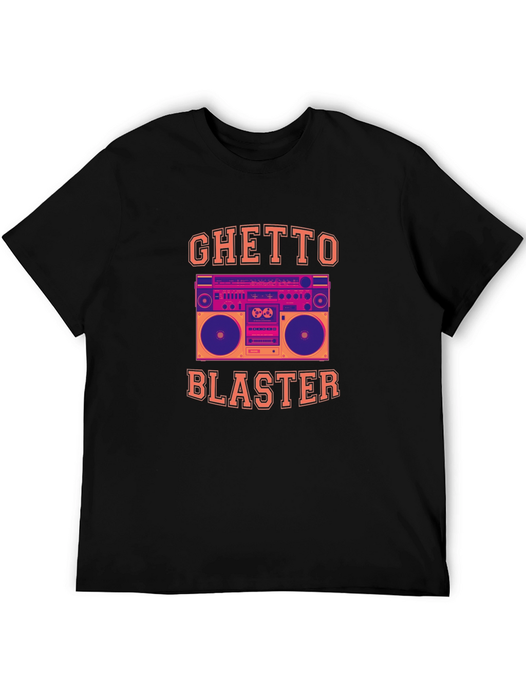 Ghetto Blaster Graphic Tee - Retro Boombox T-Shirt